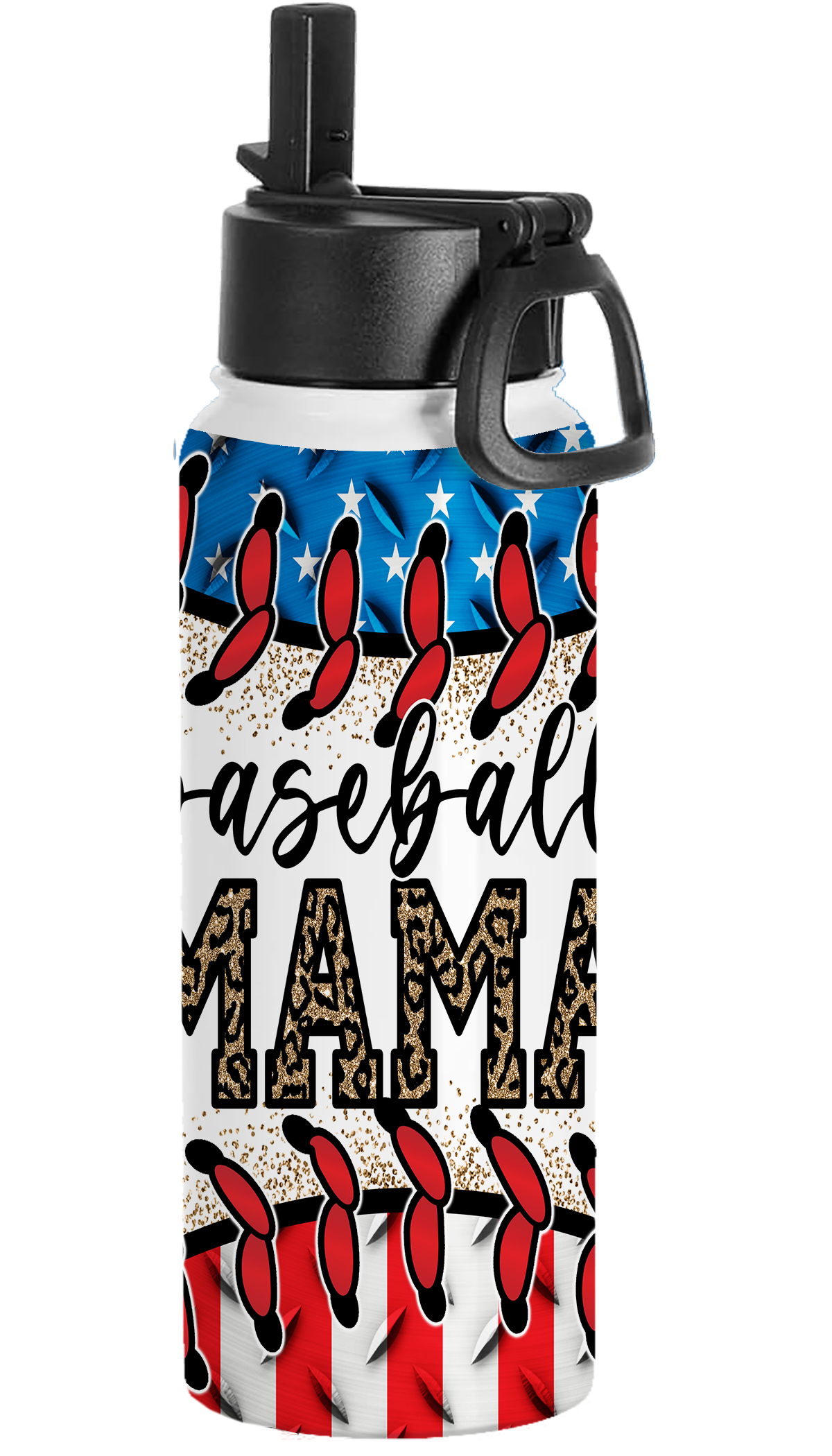 Baseball Mama Water Bottle
