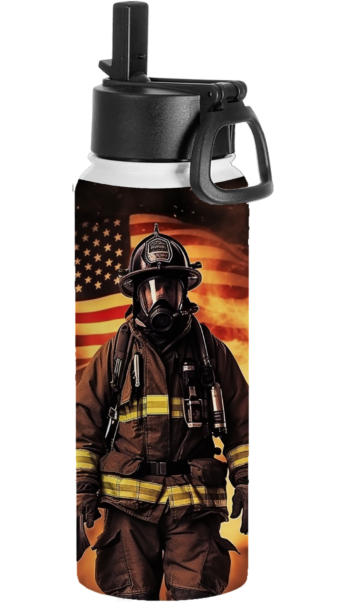 Firefighter Themed Water Bottle
