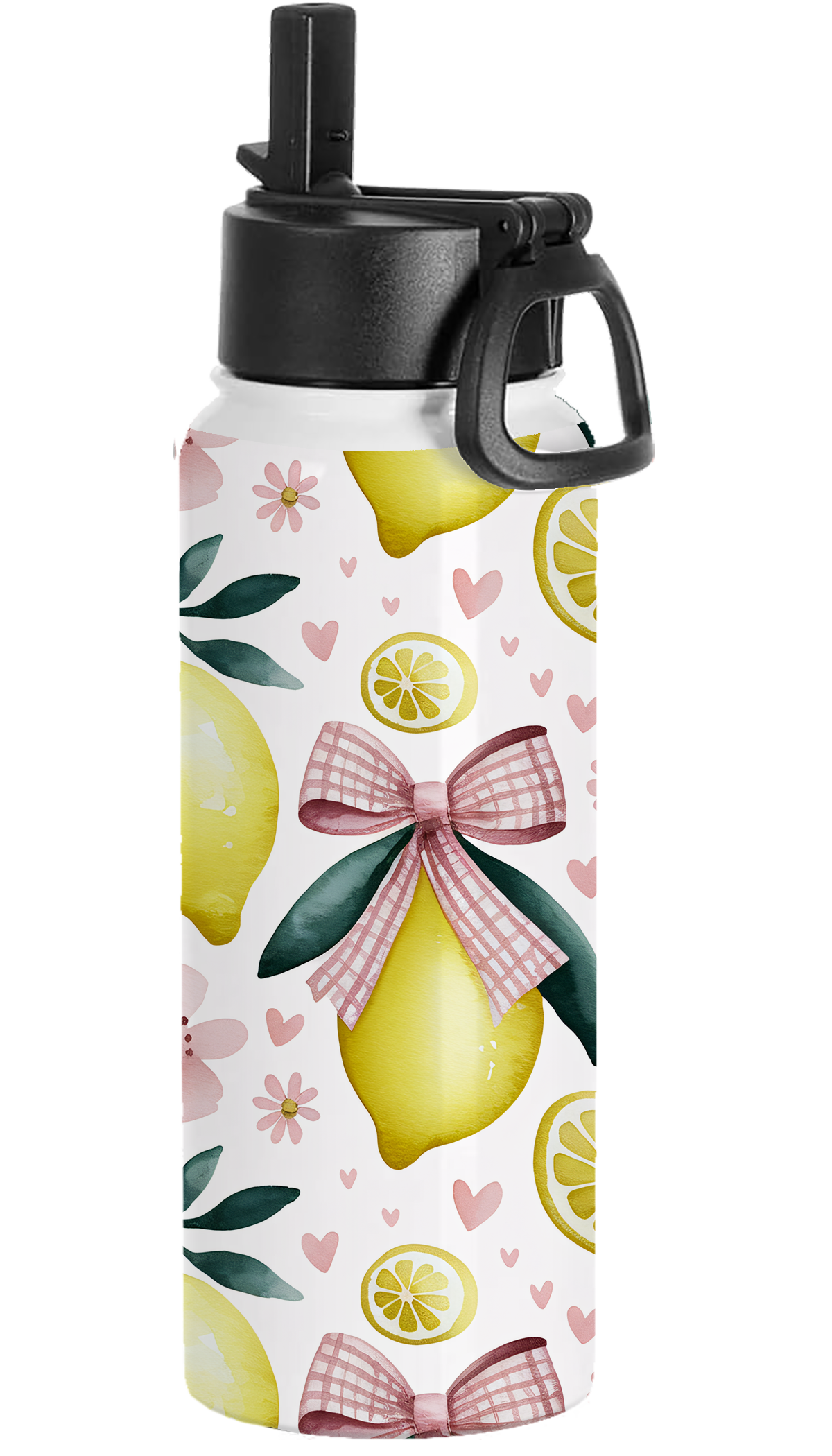 Lemon Pattern Water Bottle