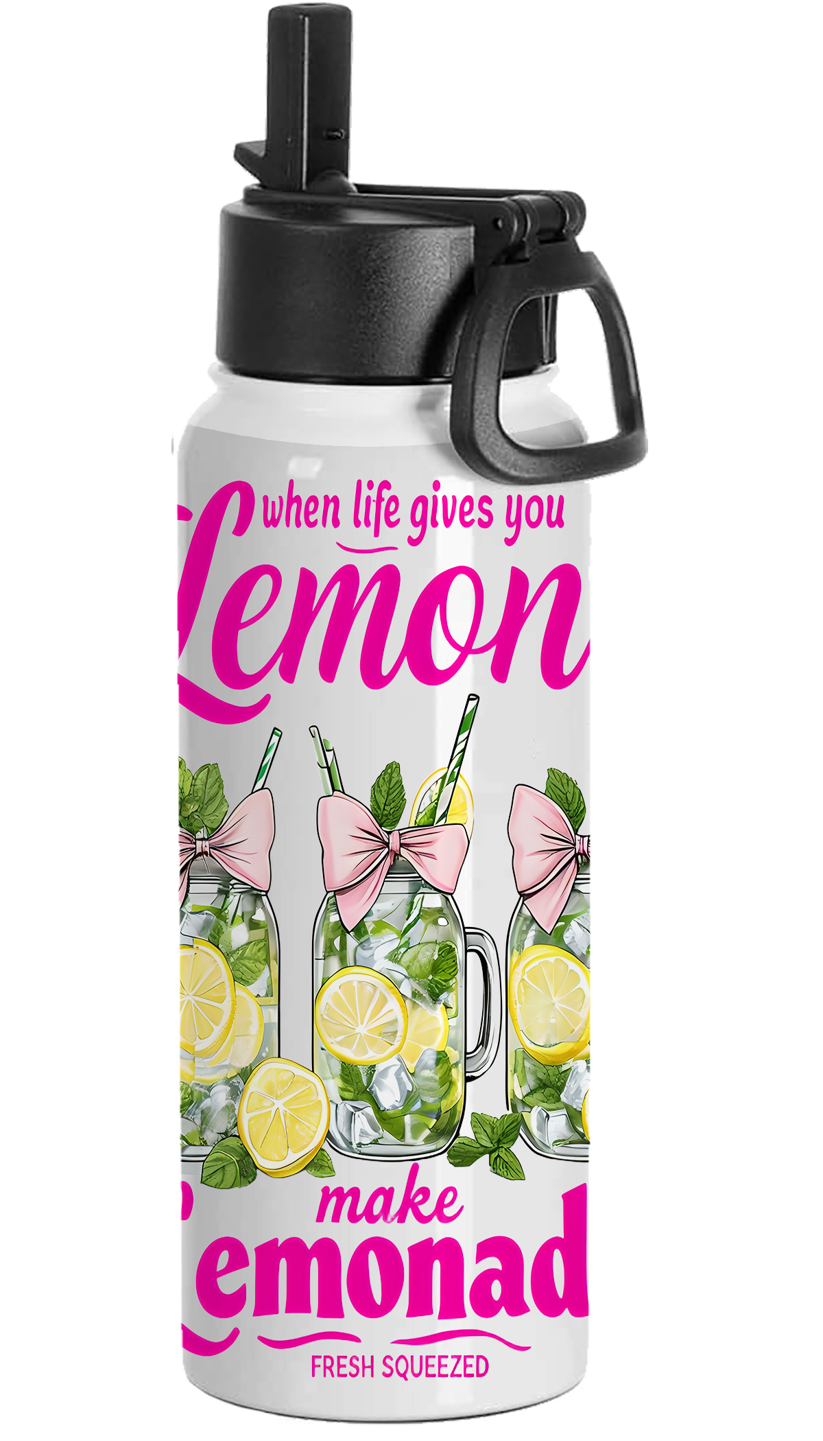 Lemonade-Themed Water Bottle