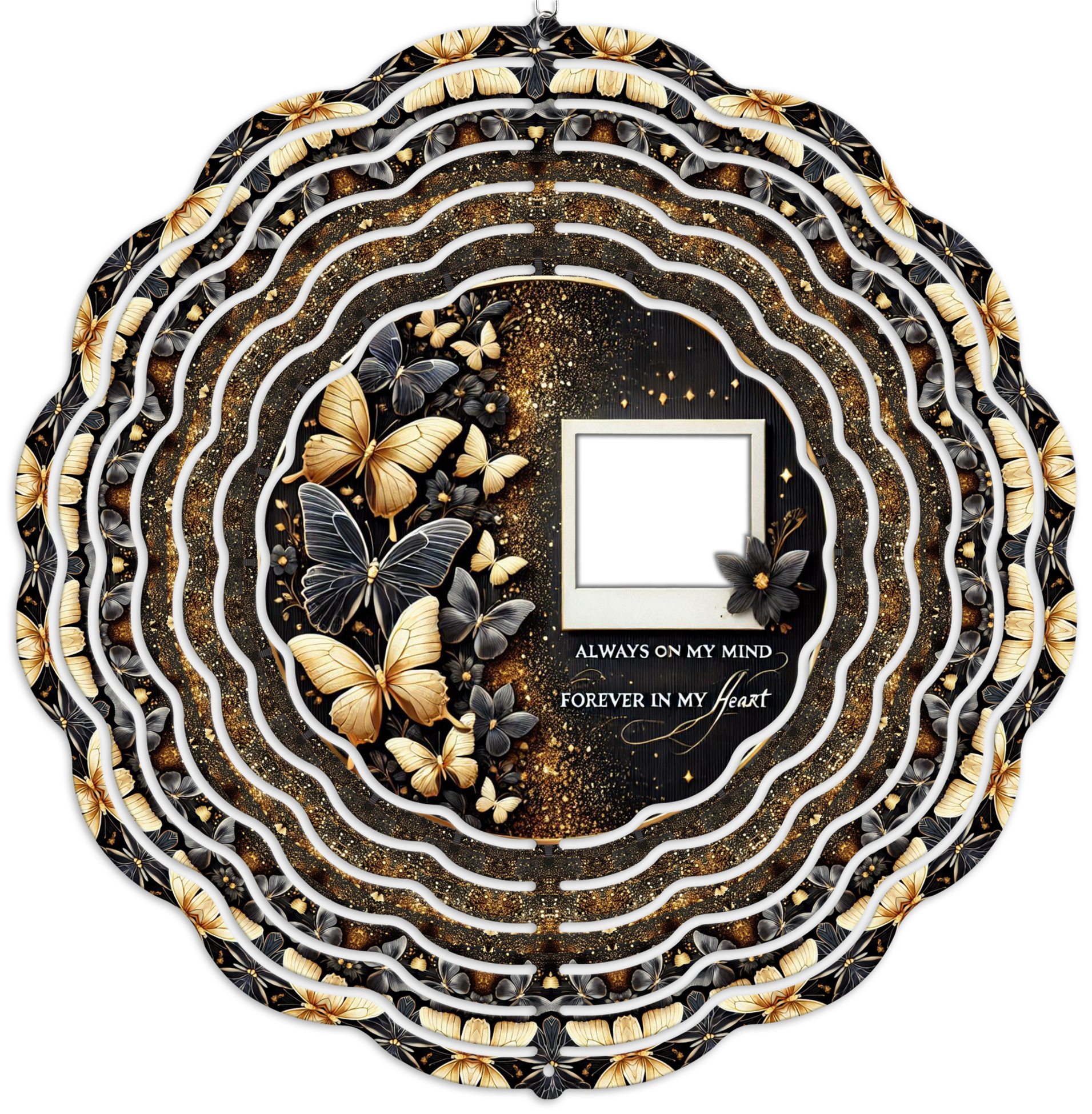 Butterfly Memorial Photo Wind Spinner