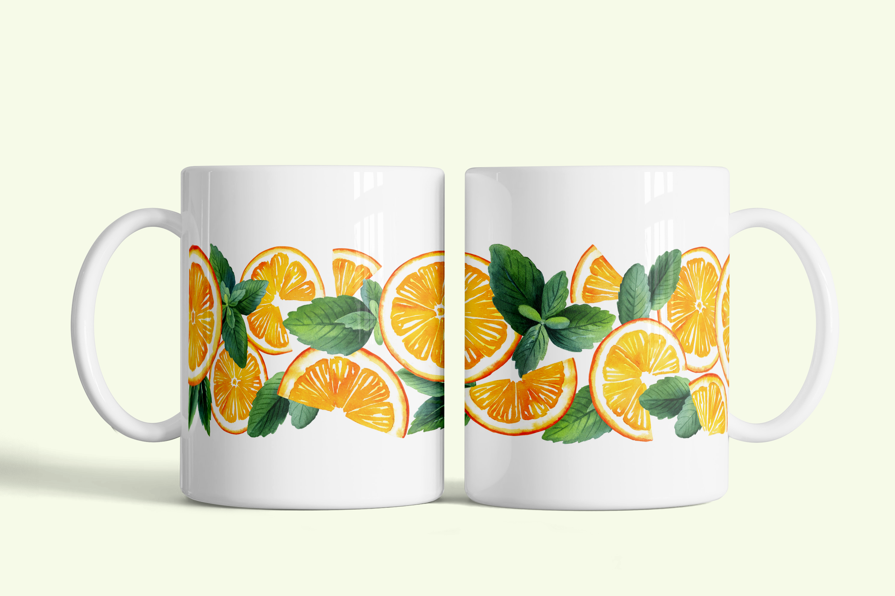 Citrus Slice Ceramic Mug