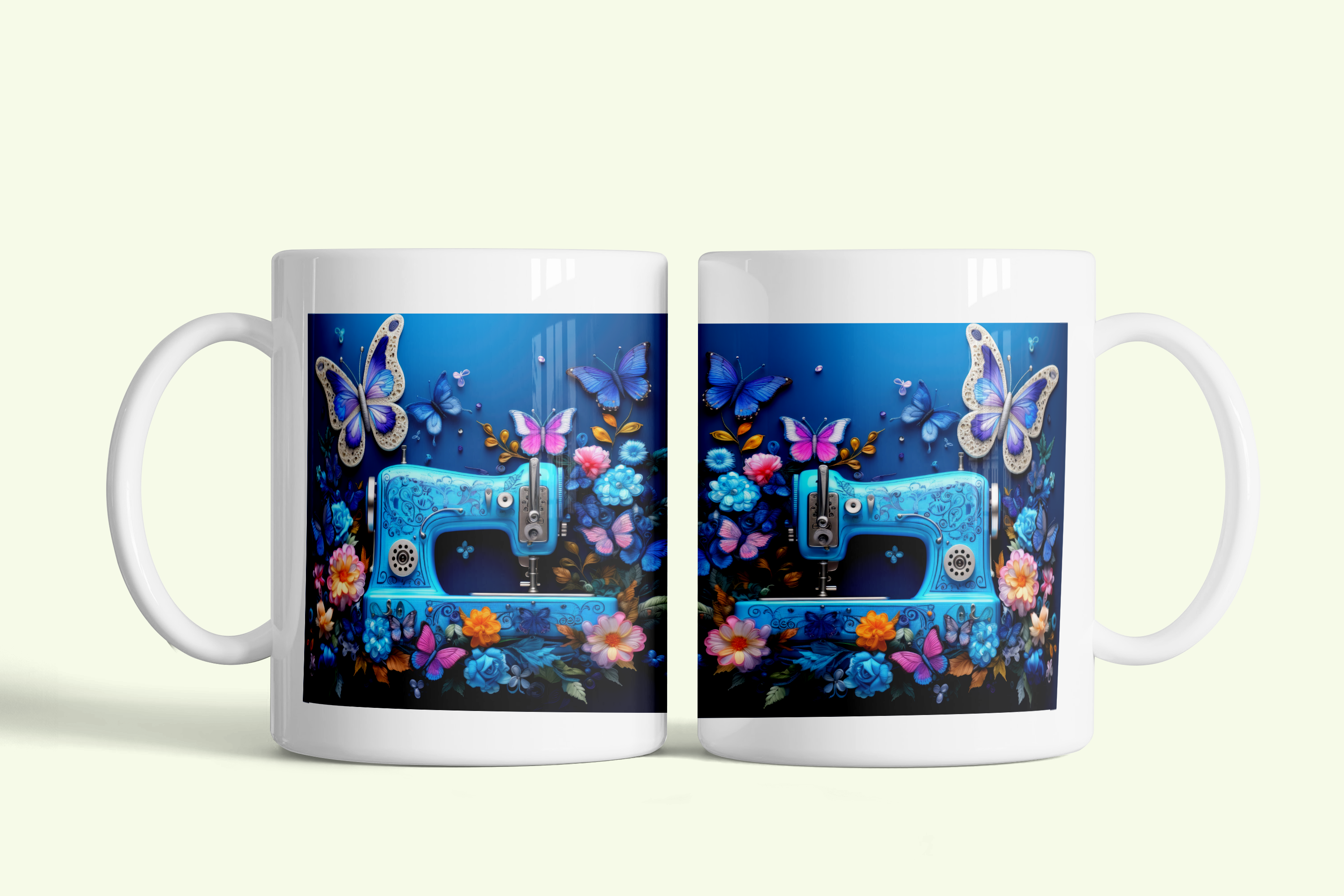 Vintage Sewing Machine Mug