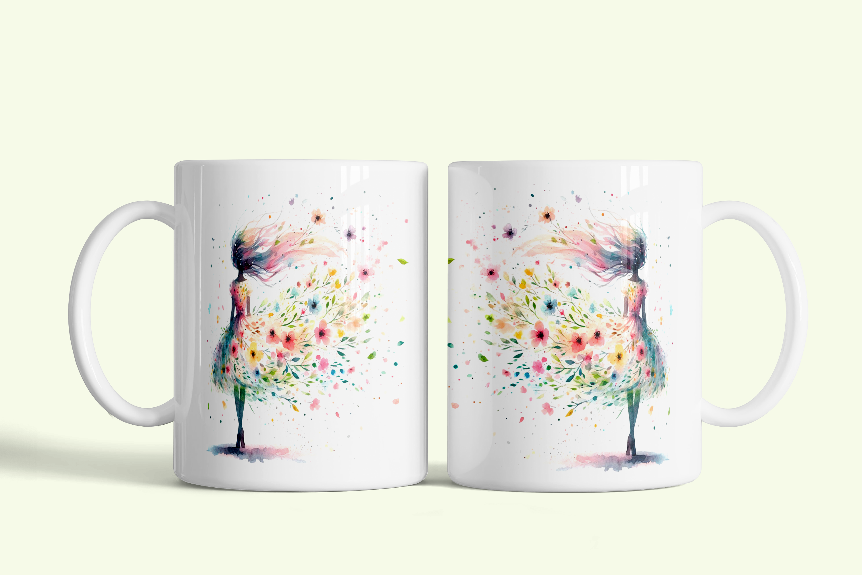 Floral Breeze Art Mug