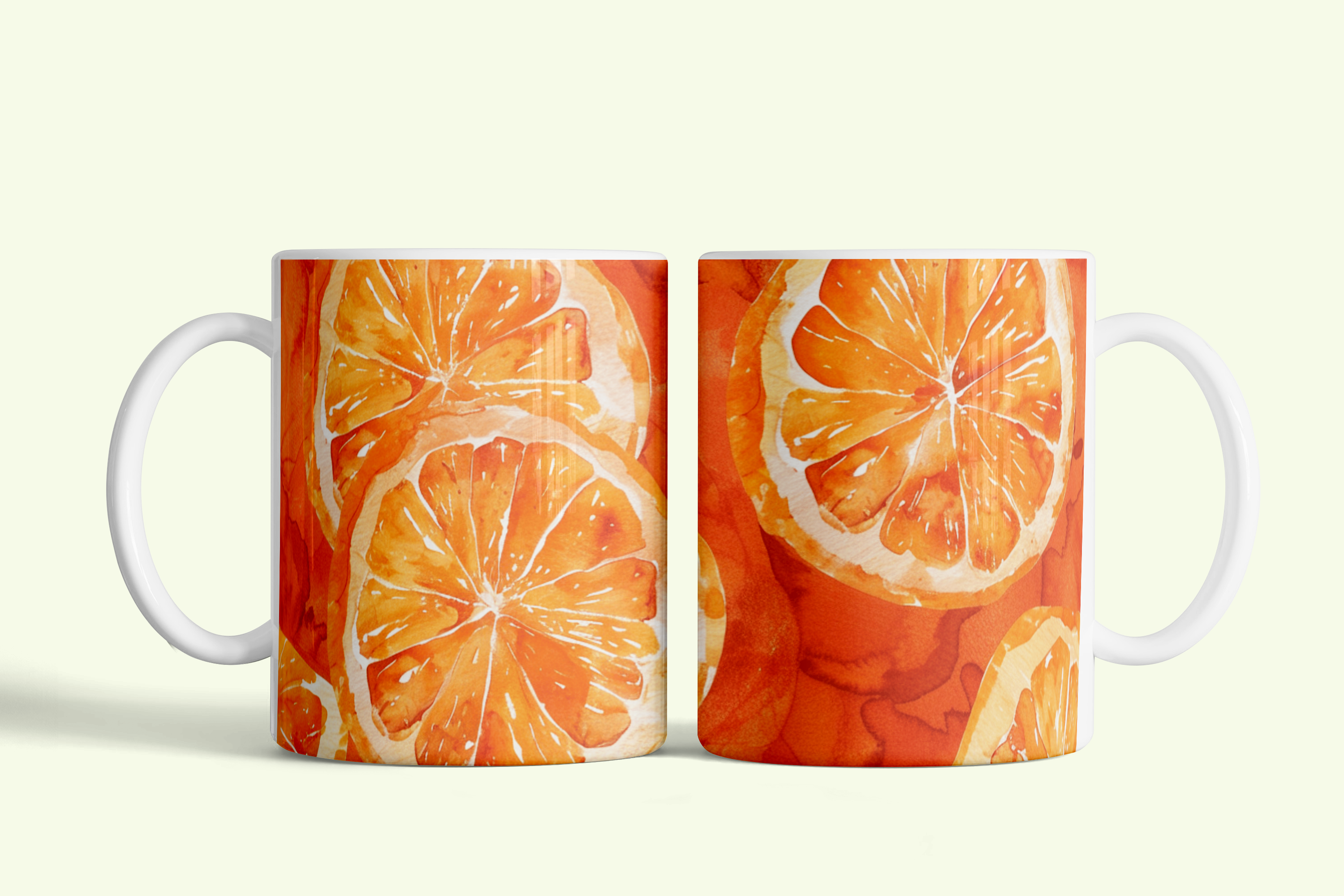 Citrus Slice Ceramic Mug