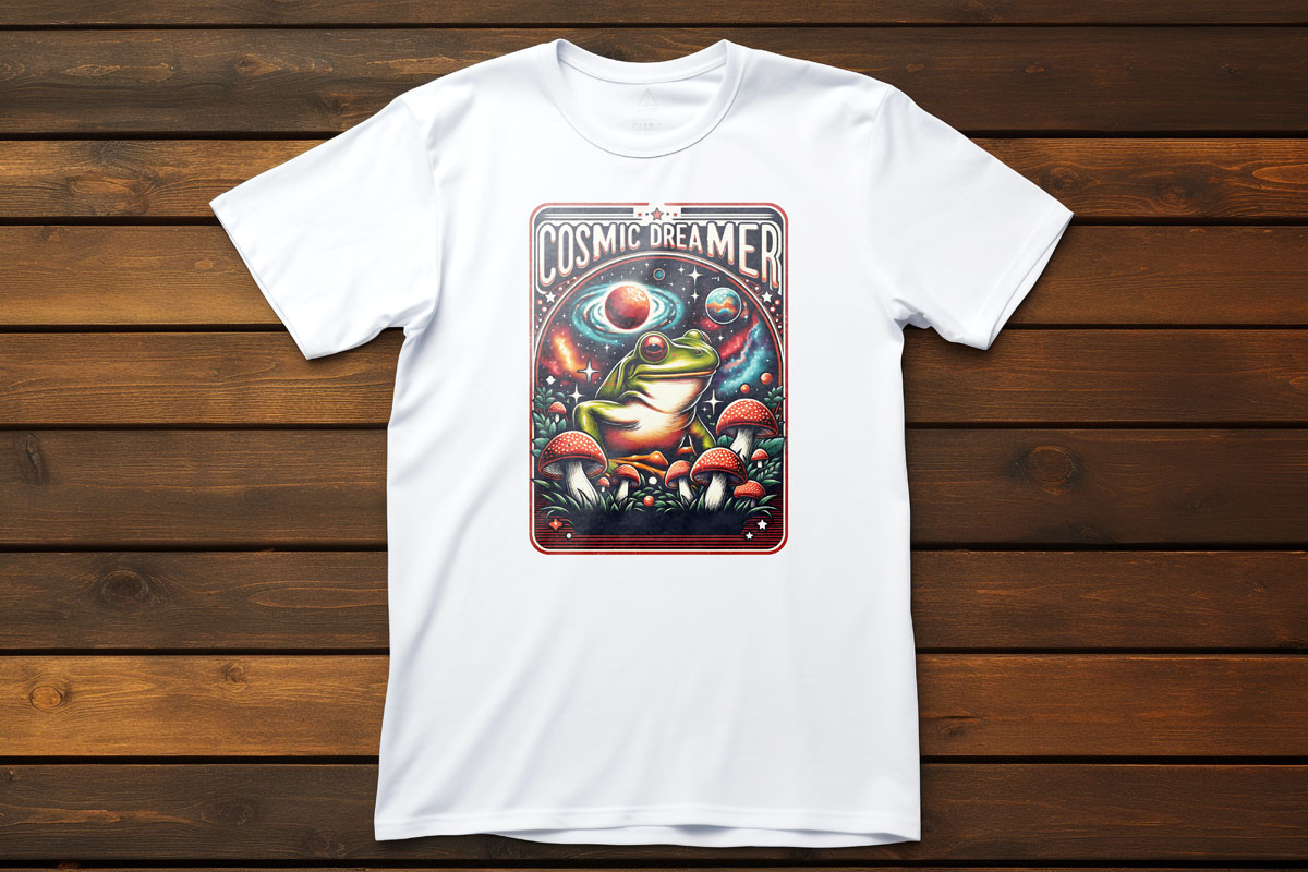 Cosmic Dreamer Frog T-Shirt