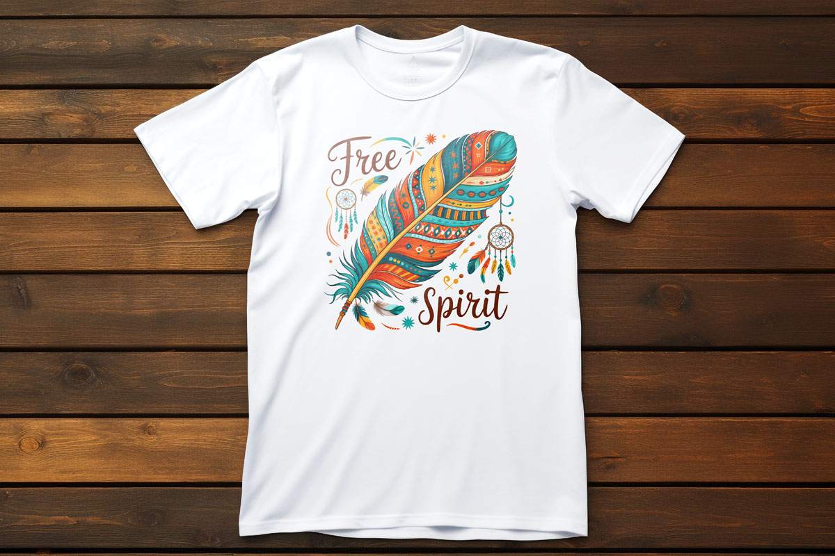 Free Spirit Feather T-Shirt