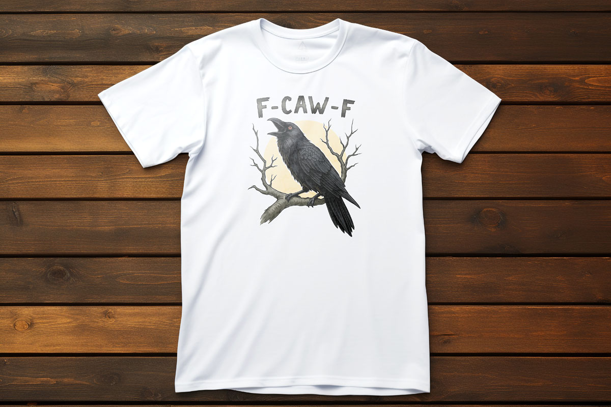 Funny Raven Graphic T-Shirt