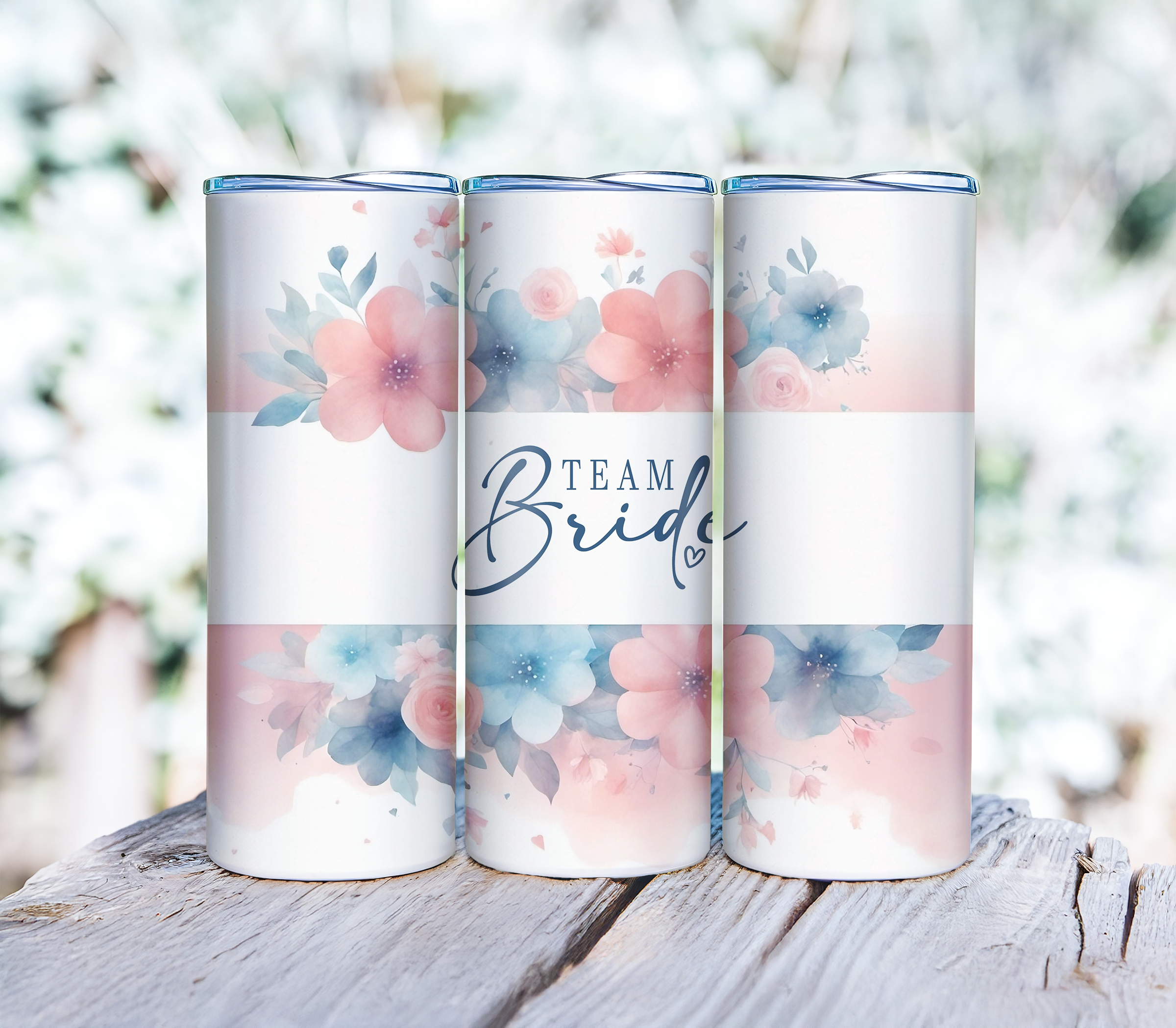 Team Bride Floral Tumbler