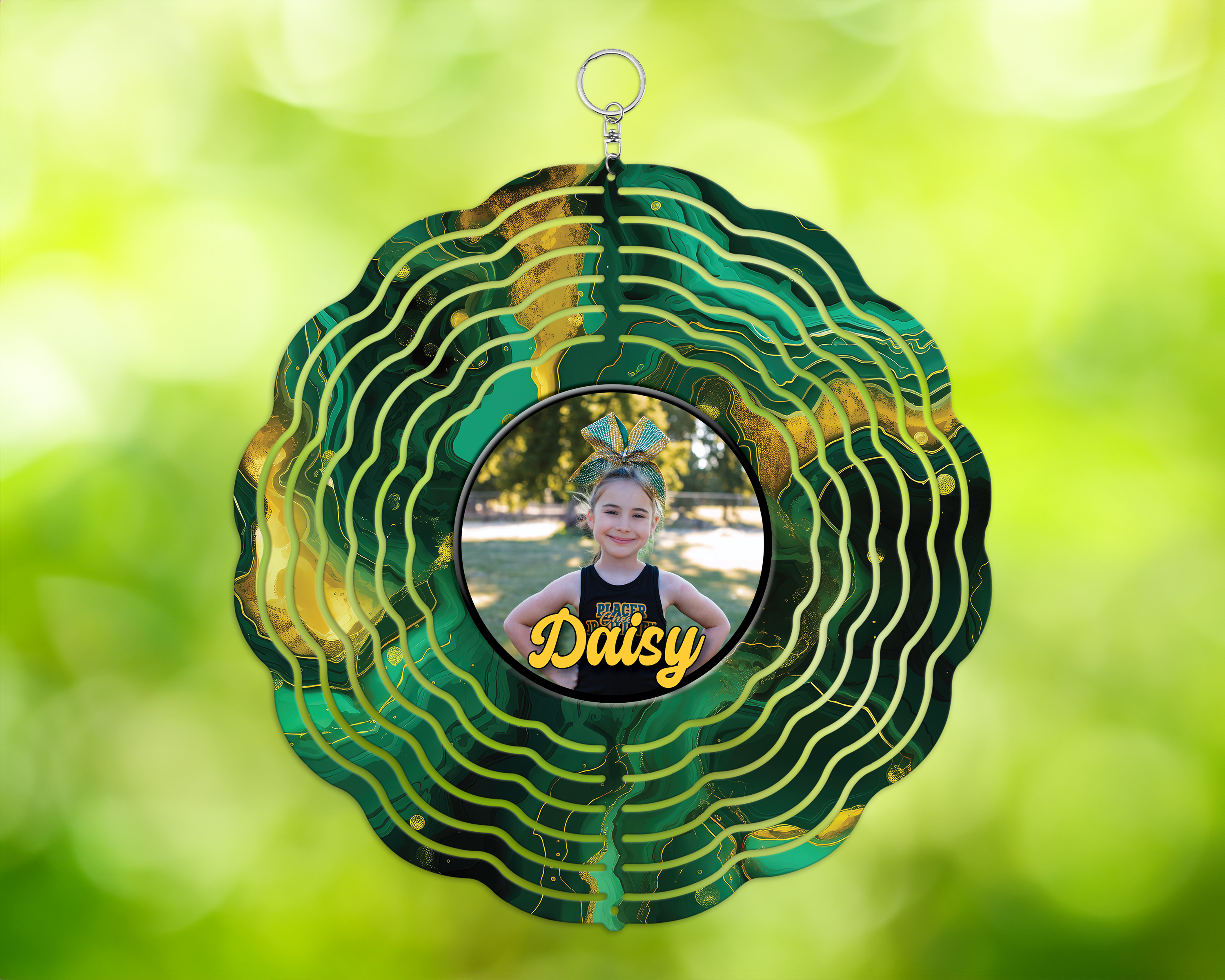 Personalized PJH Cheer Photo Wind Spinner