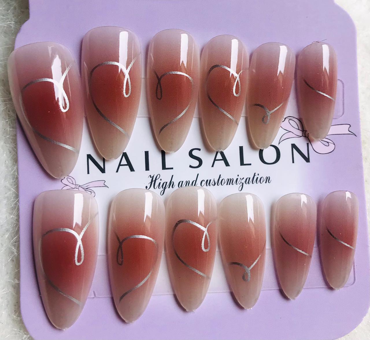 Floral Gradient Press-On Nails