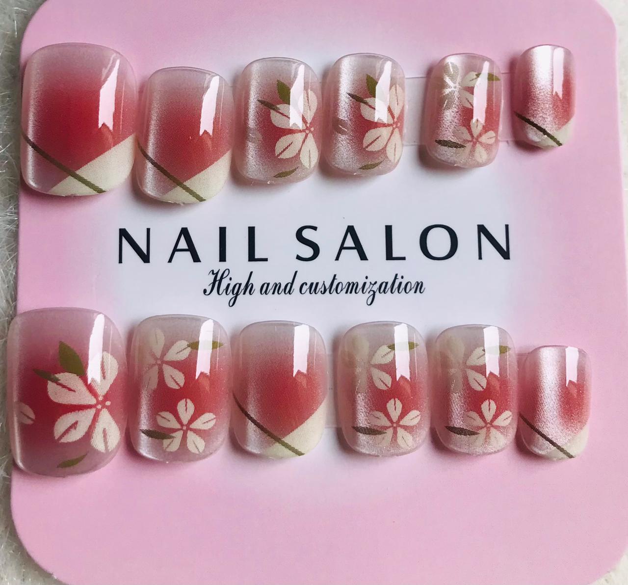 Floral Gradient Press-On Nails