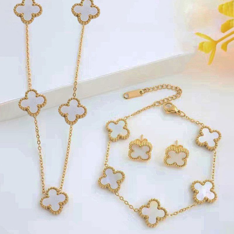 Stainless Steel Four-Leaf Clover  Set