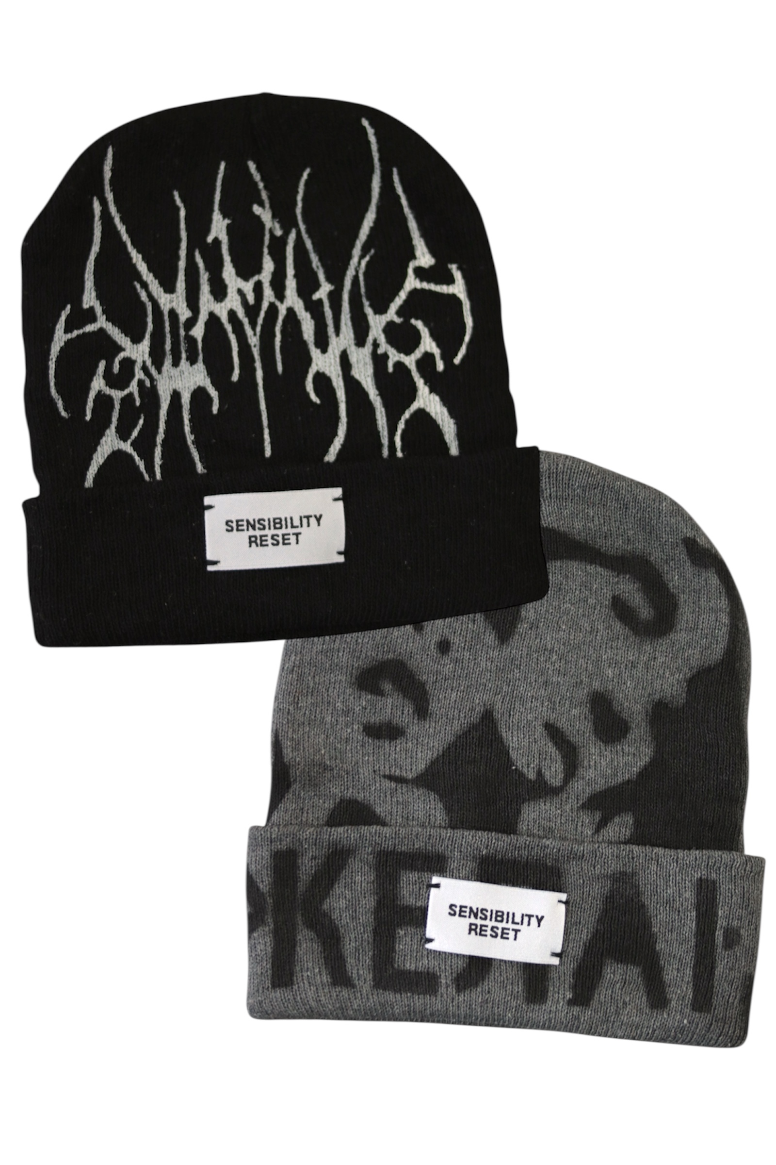 Beanie x2 - pack black