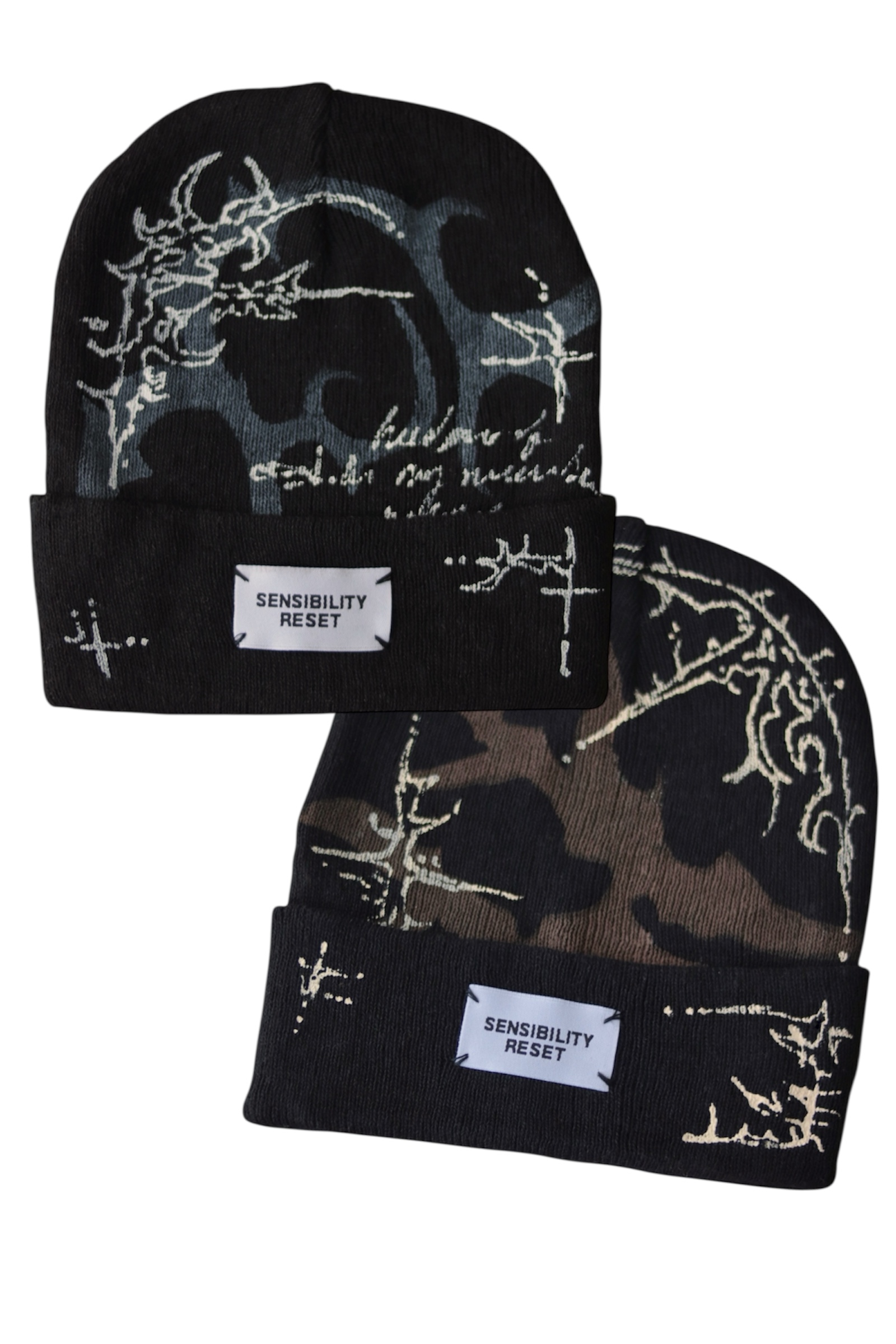 Beanie x2 - pack brown