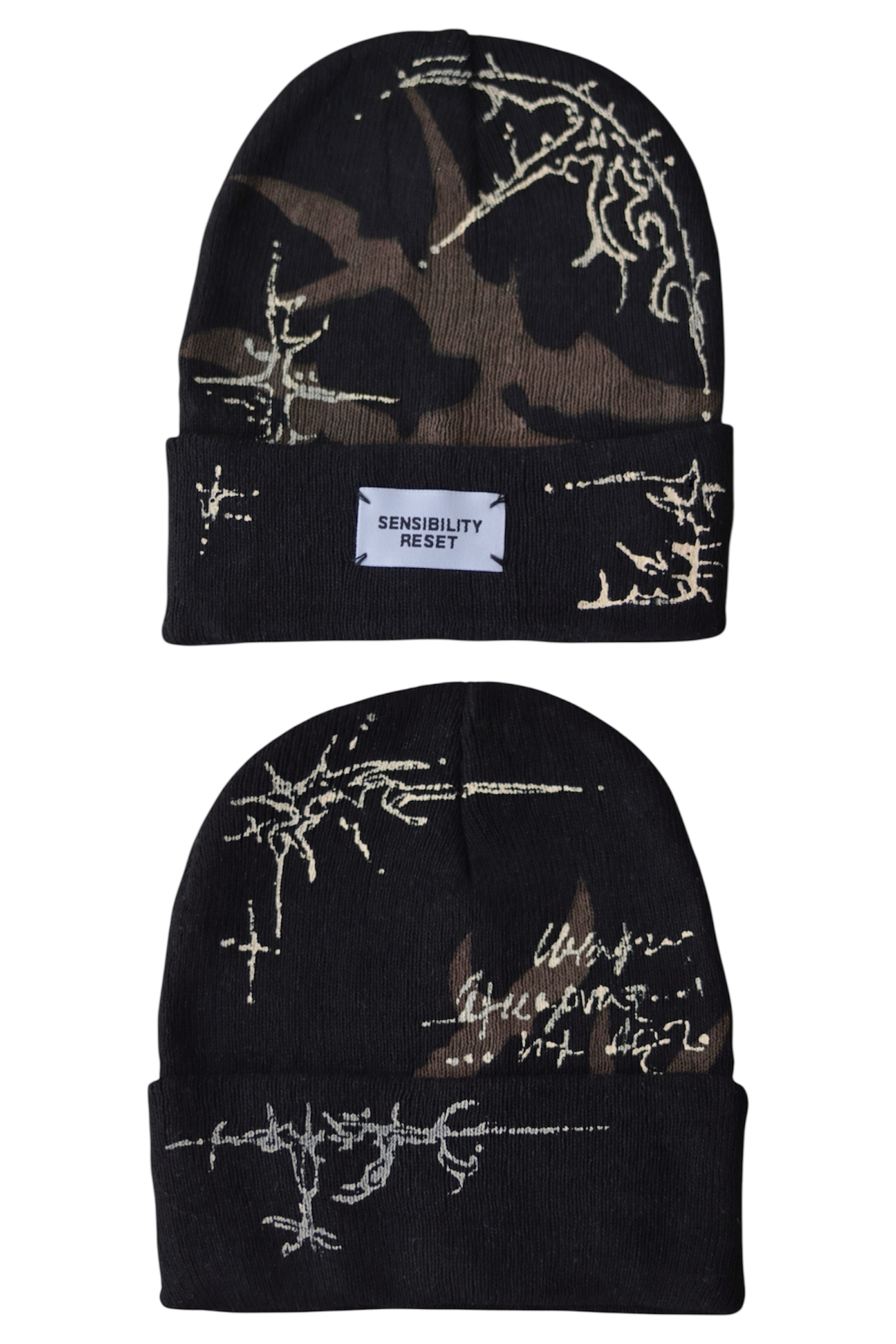 Beanie x2 - pack brown