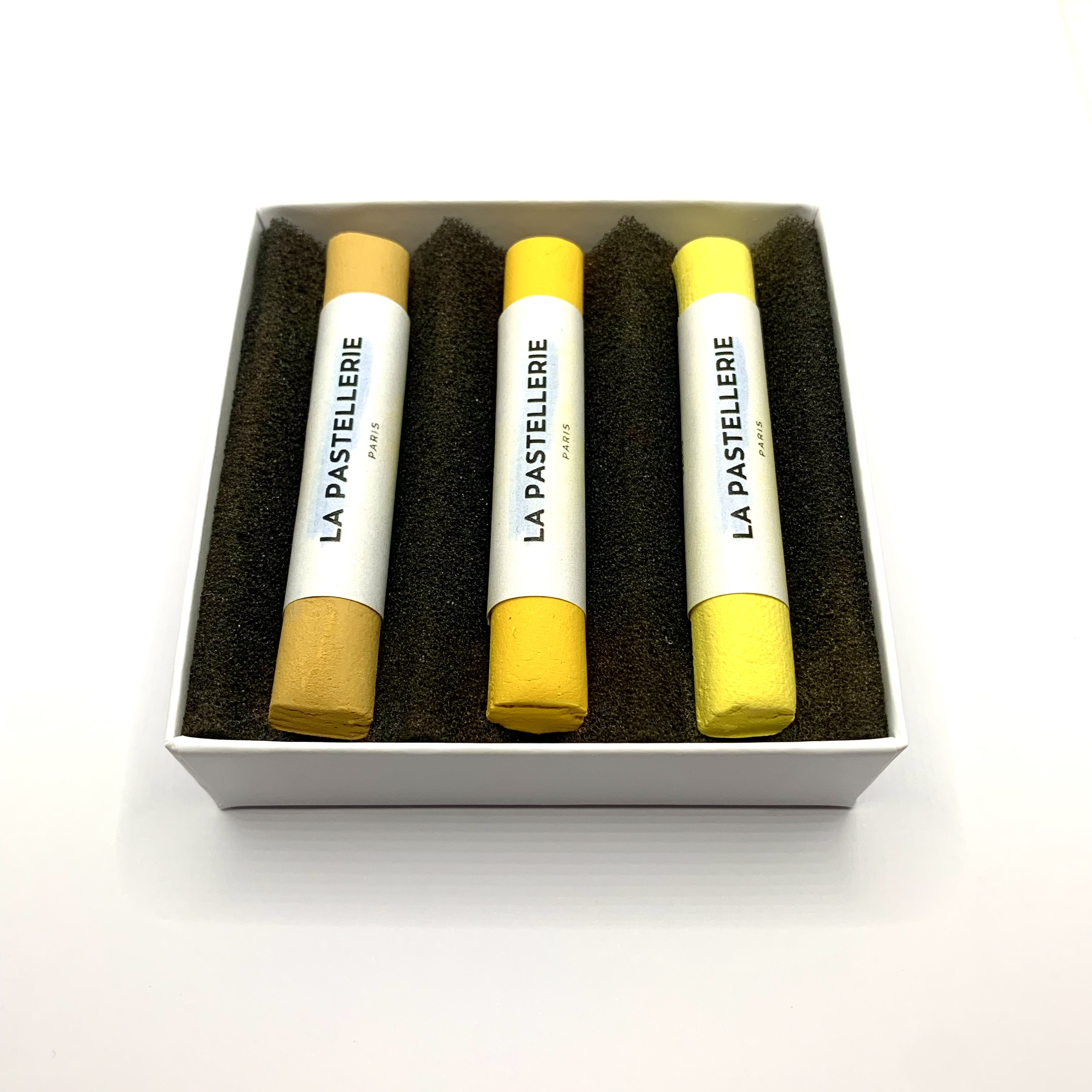 Coffret de 3 pastels "Trio jaune"