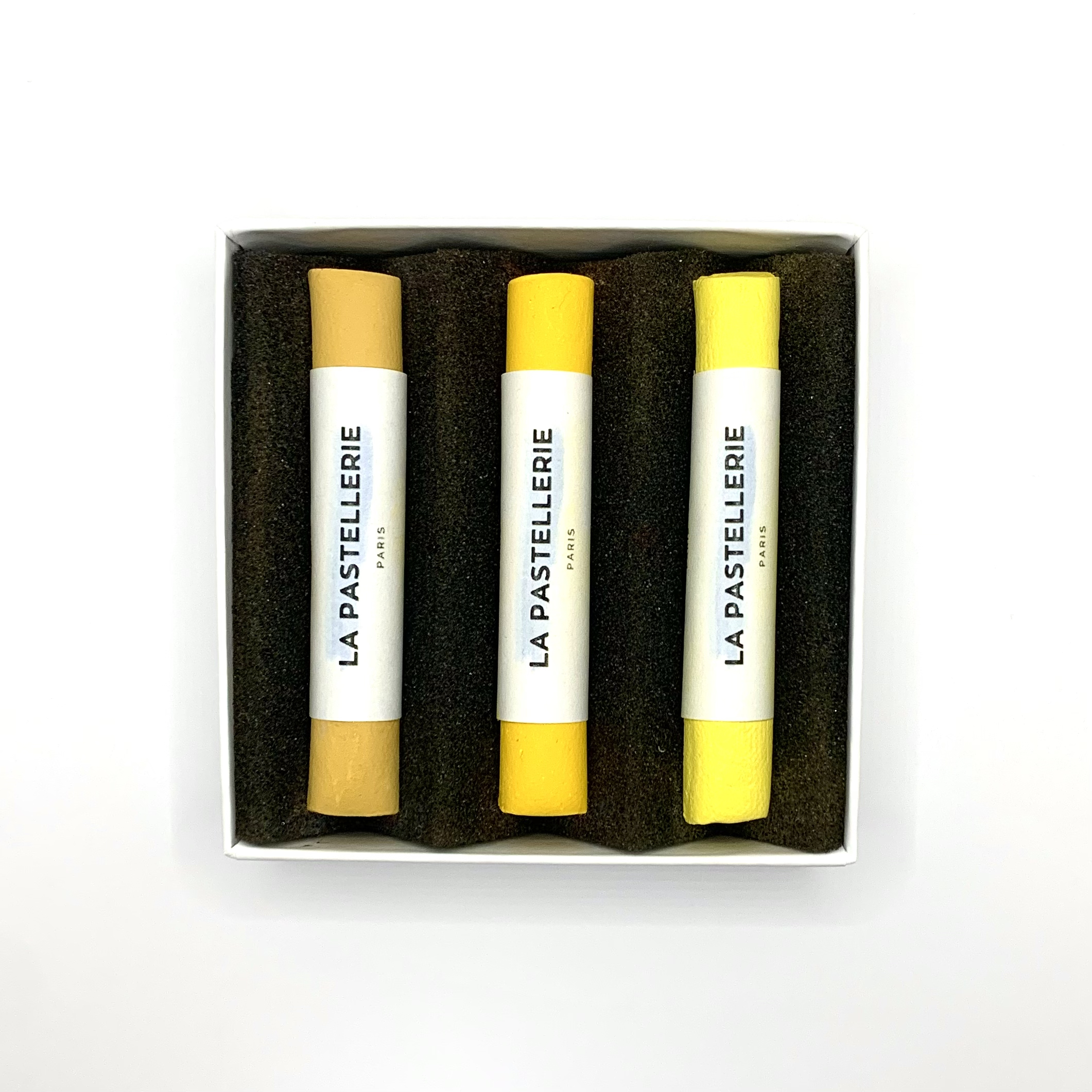 Coffret de 3 pastels "Trio jaune"