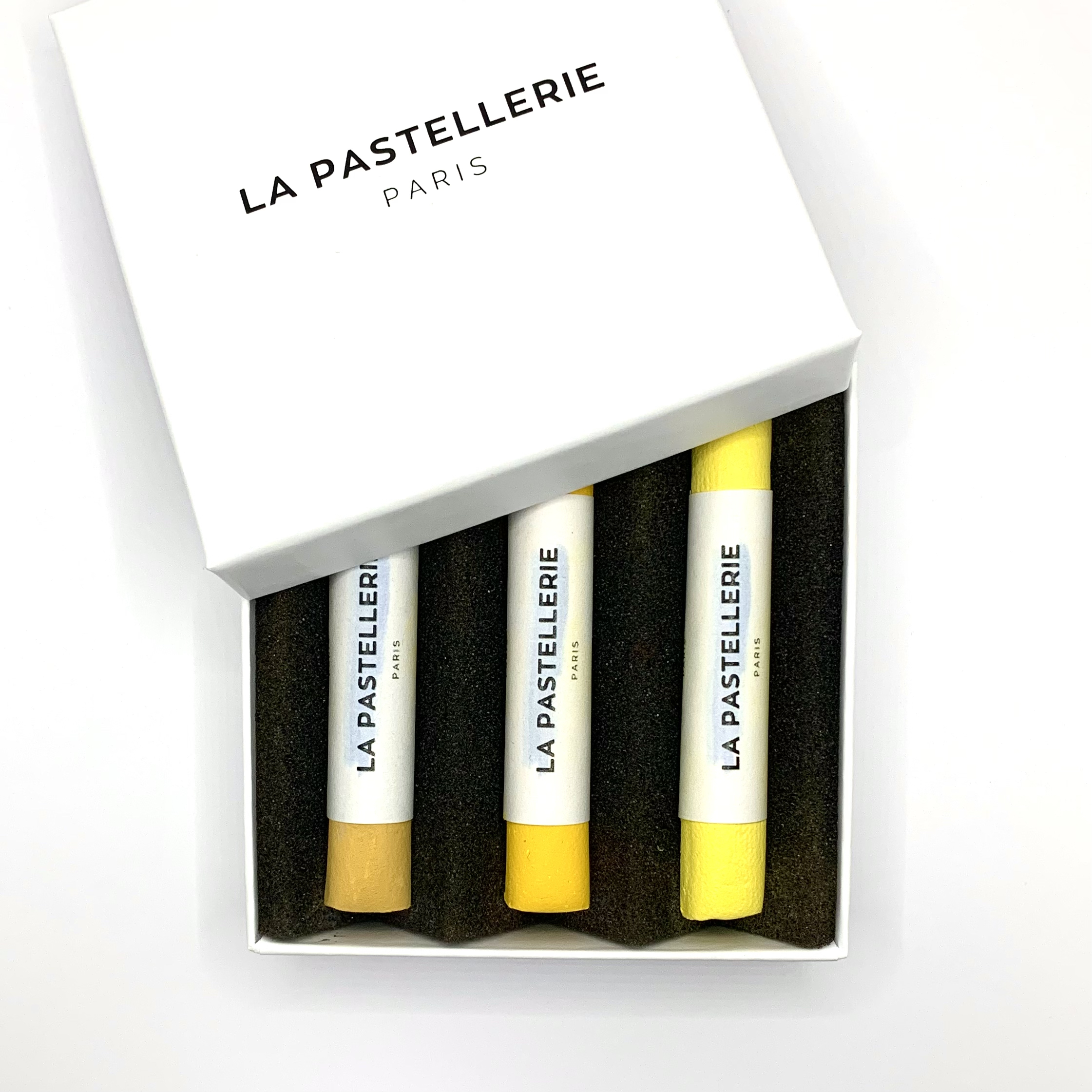 Coffret de 3 pastels "Trio jaune"