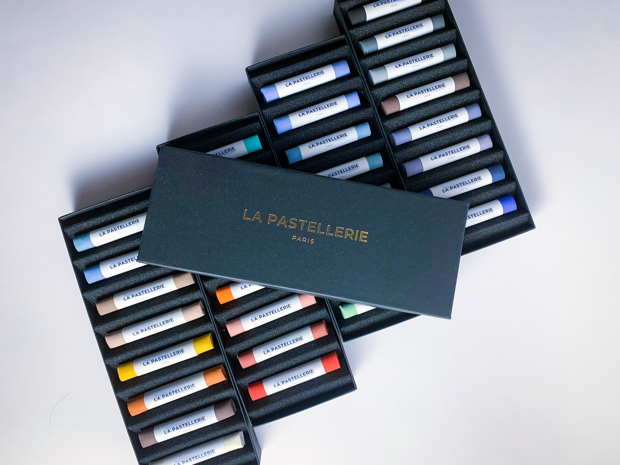 Collection complète de 32 pastels - Lot de 4 coffrets