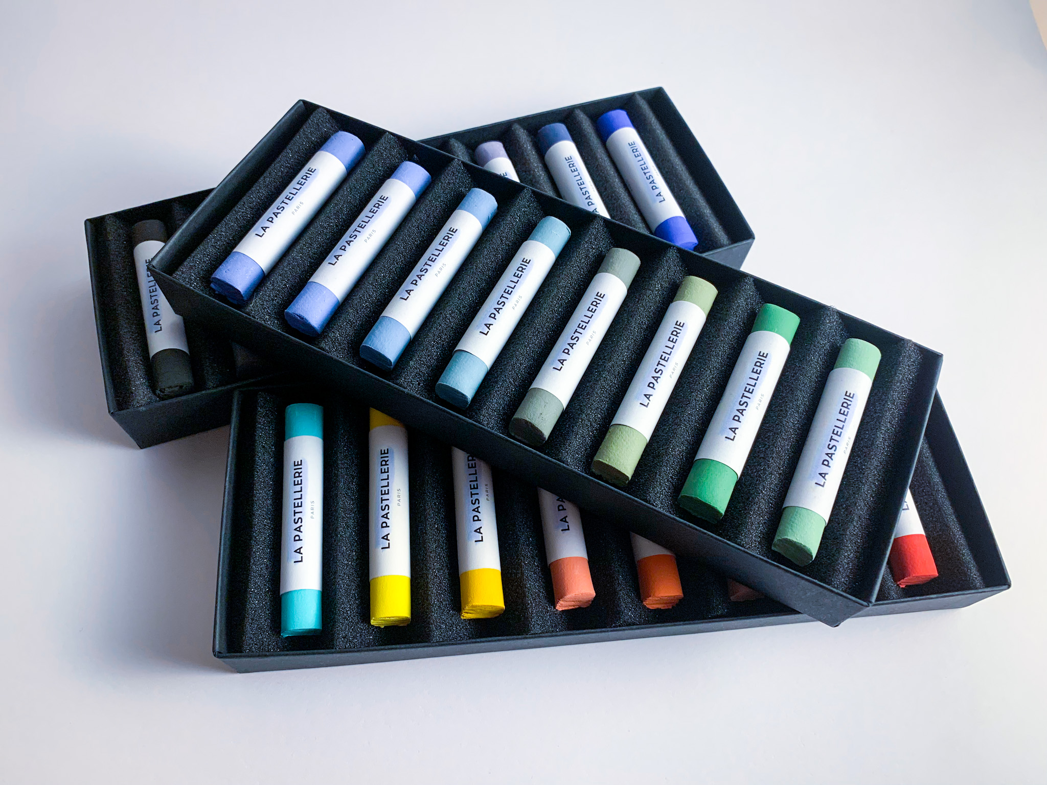 Collection complète de 32 pastels - Lot de 4 coffrets