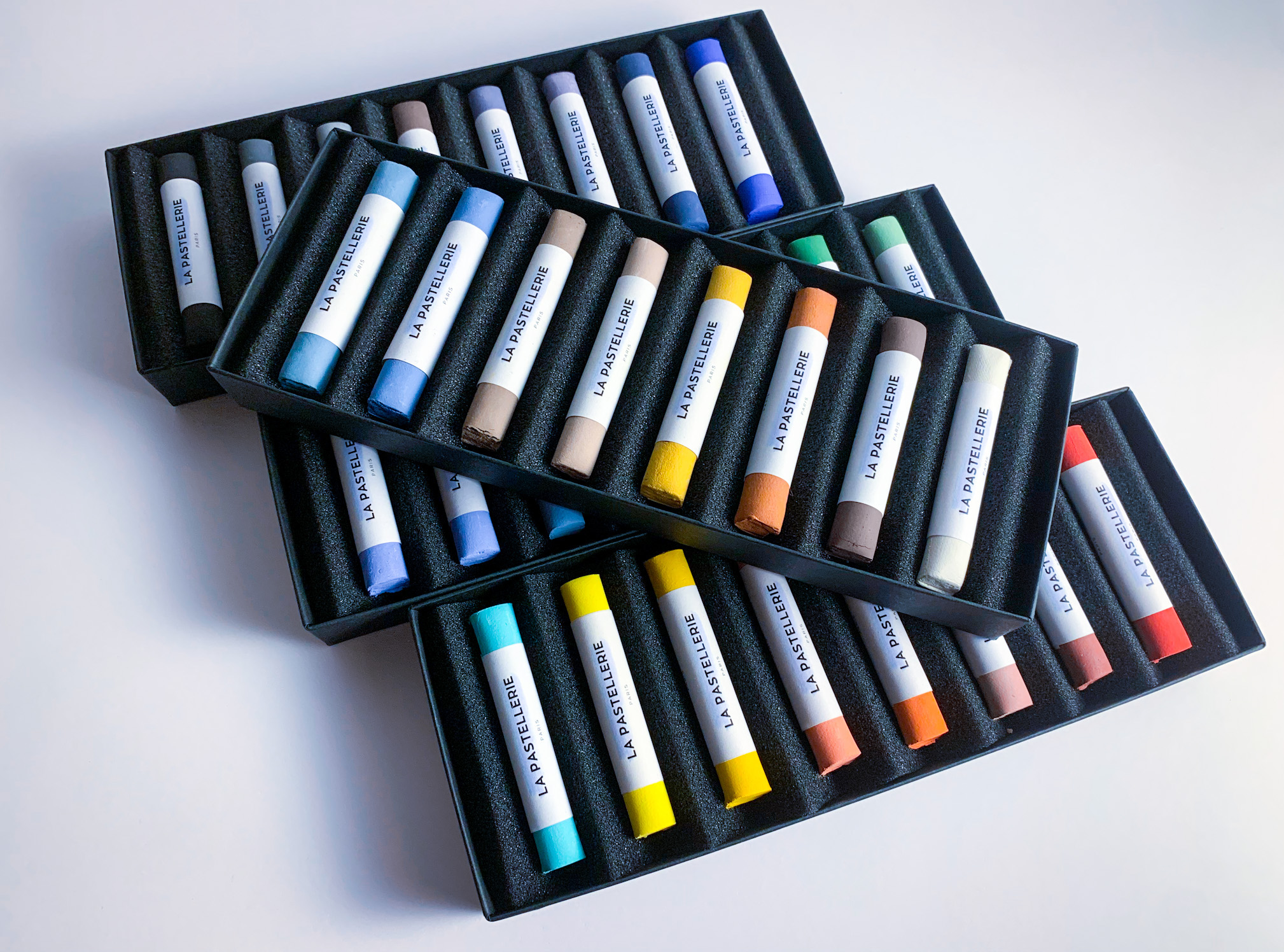 Collection complète de 32 pastels - Lot de 4 coffrets