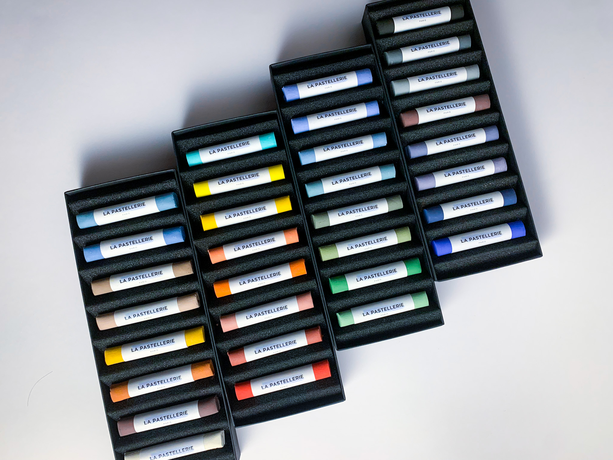 Collection complète de 32 pastels - Lot de 4 coffrets