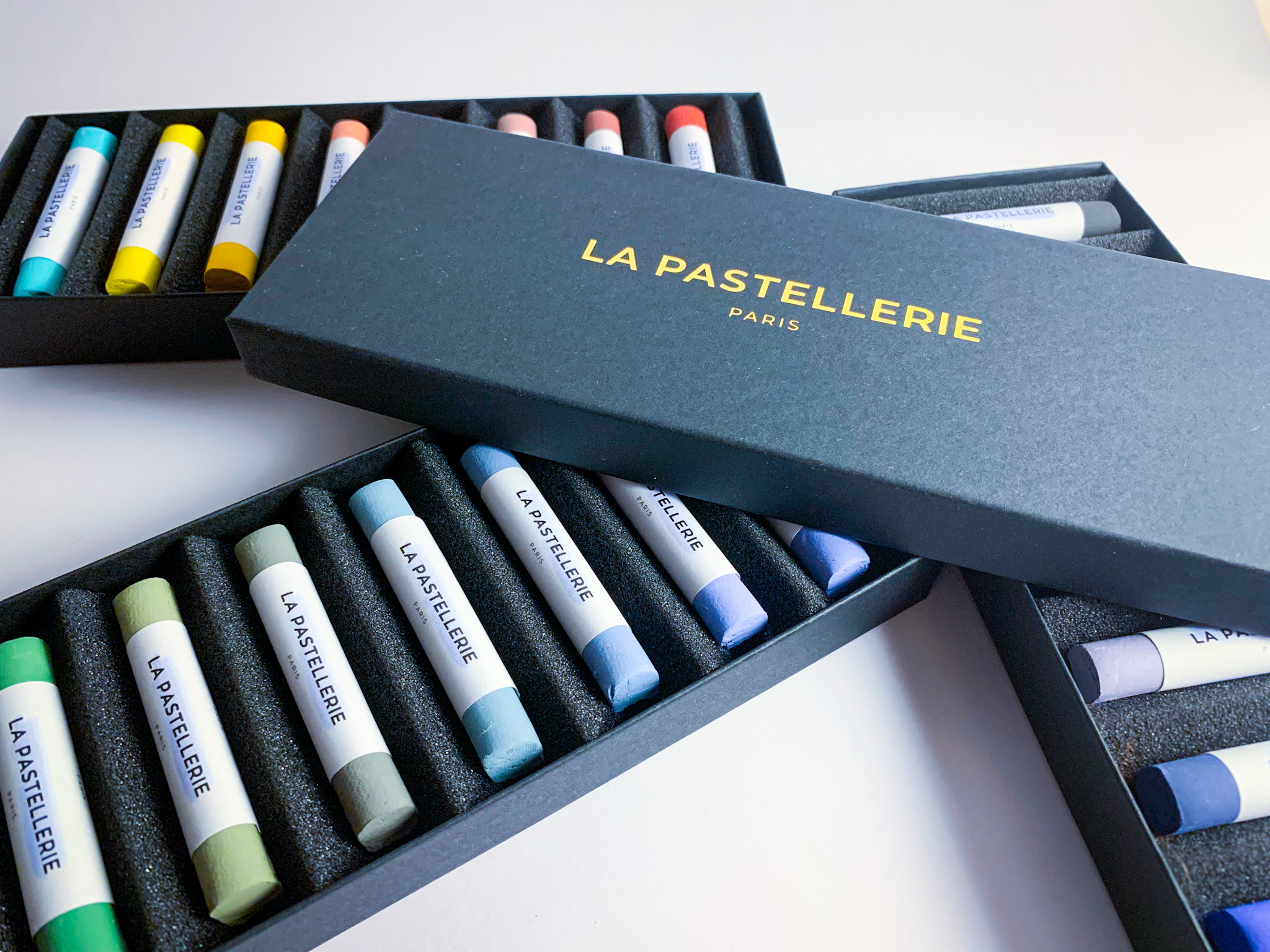 Collection complète de 32 pastels - Lot de 4 coffrets