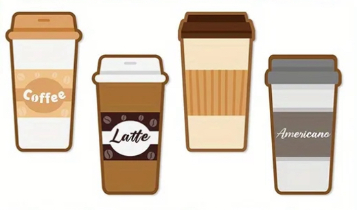 Coffee Cup Shaped Magnetic Bookmarks