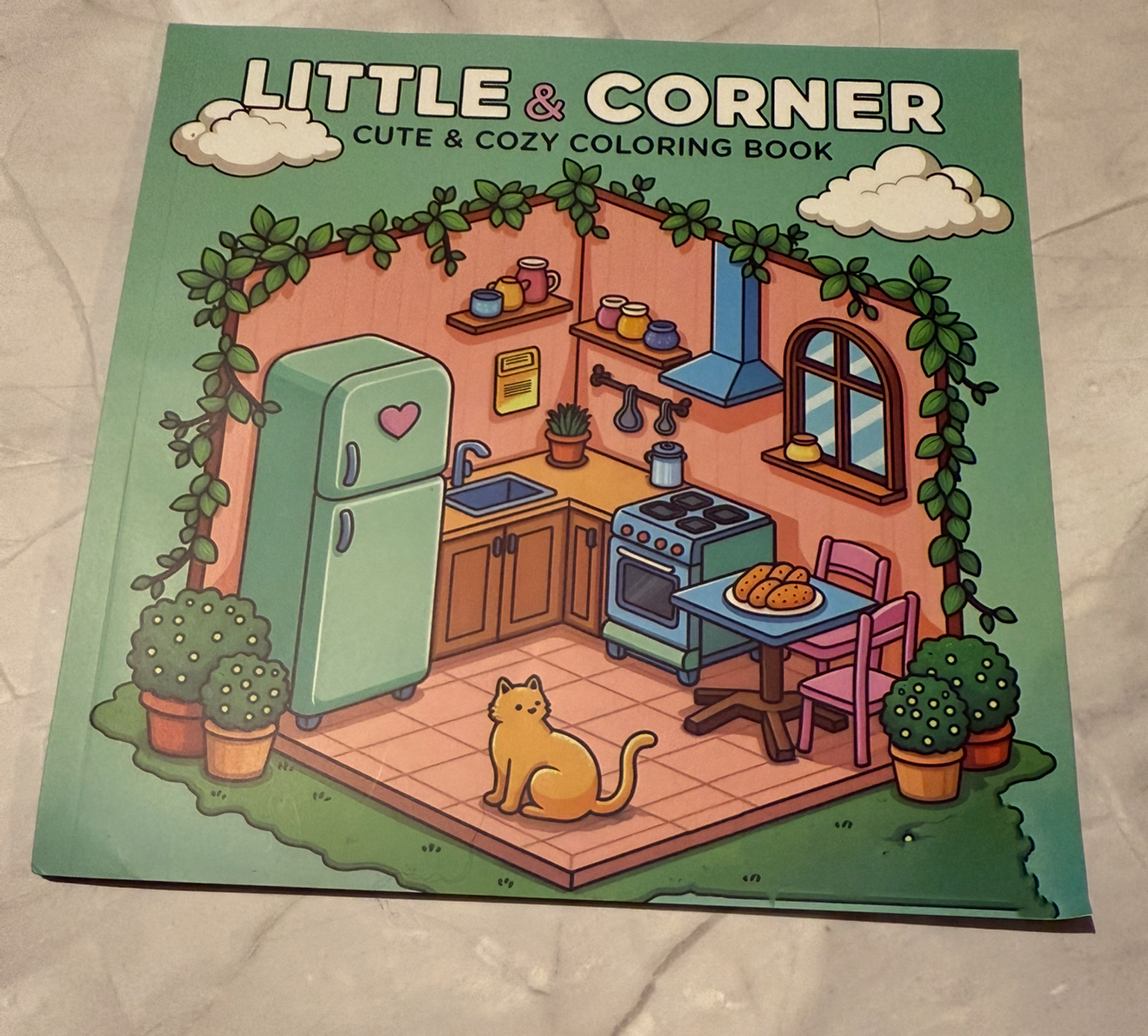 Little & Corner Cute & Cozy Coloring Book