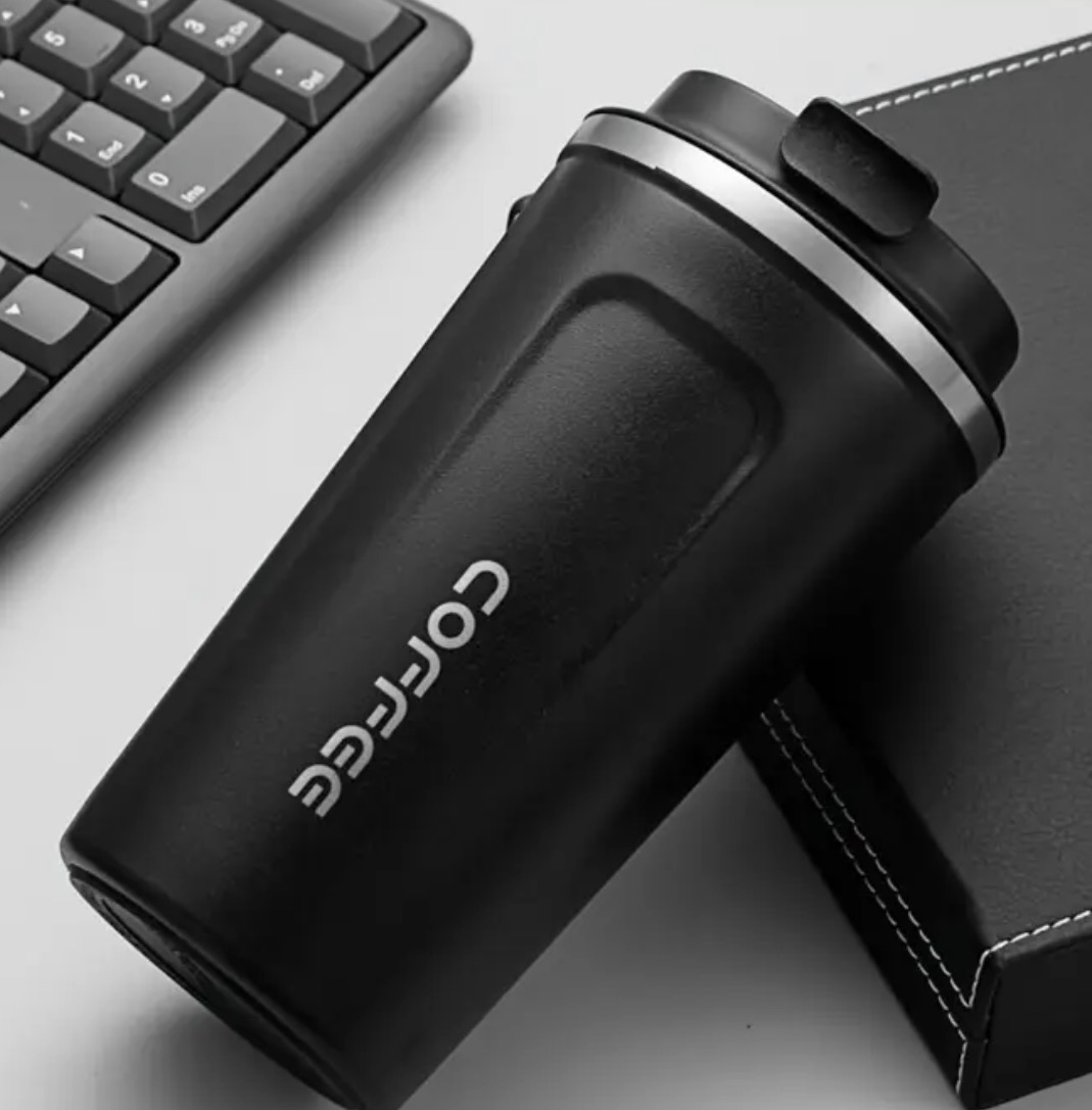 Black Coffee Travel Mug