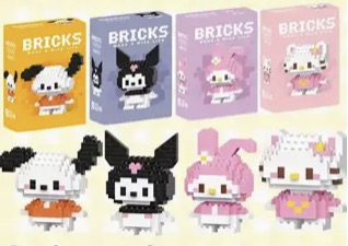 Cartoon Character Bricks Set (1PC)