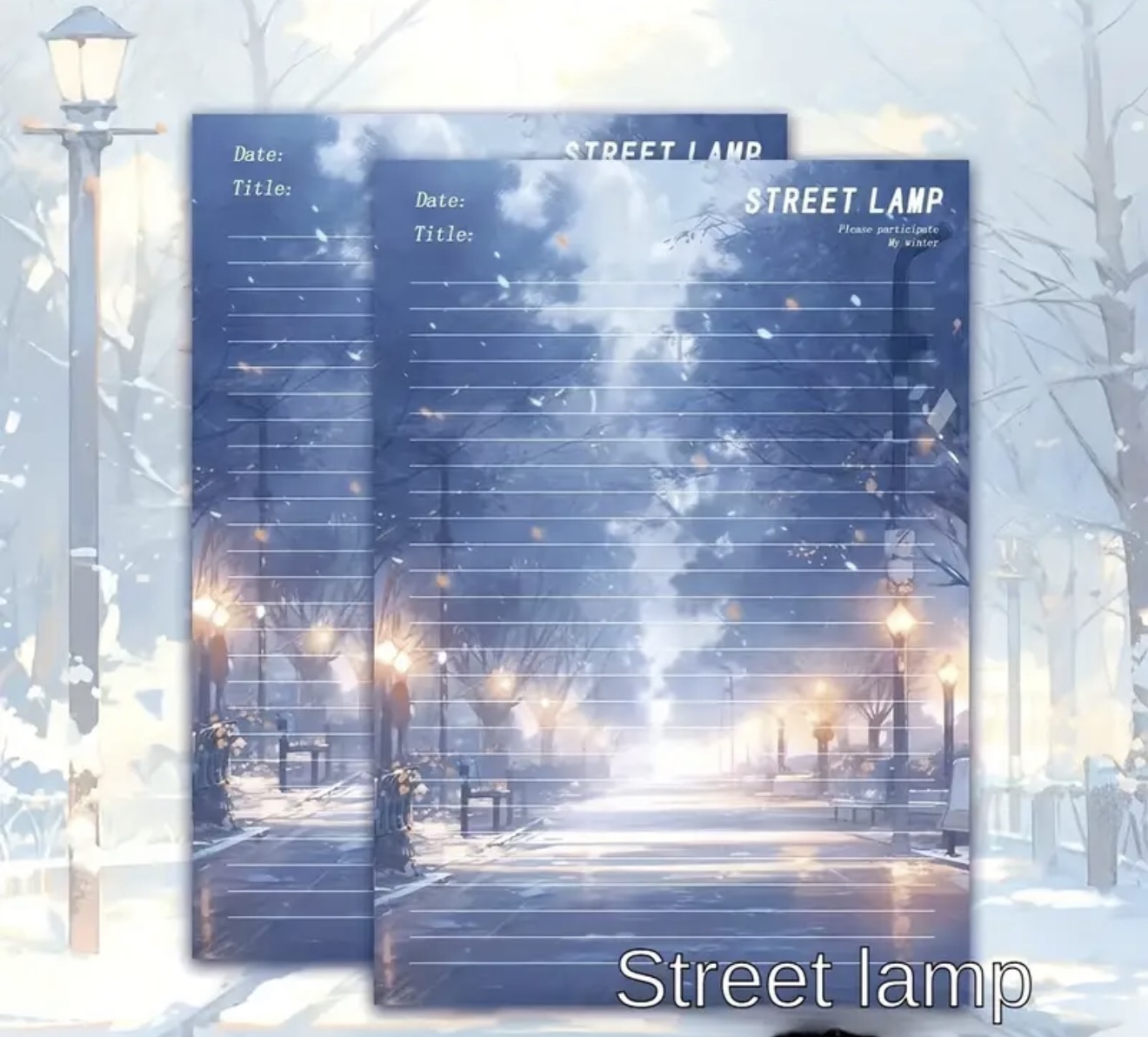 Winter Weather Writing Paper (B5)