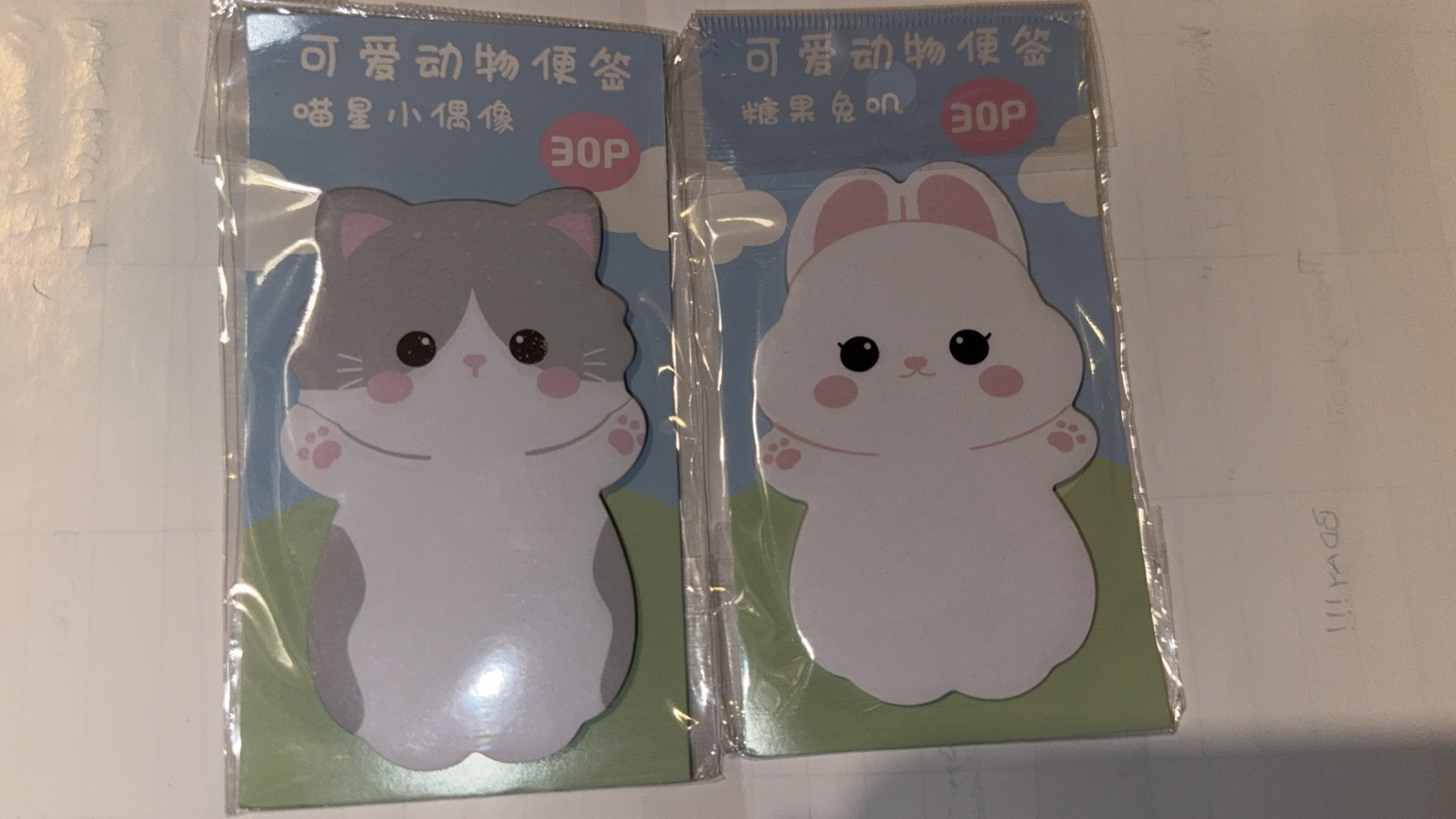 Cute Animal Sticky Notes