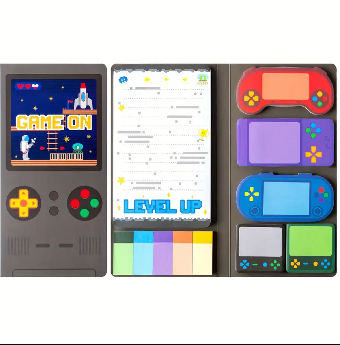 Retro Arcade Game Console Sticky Notes 