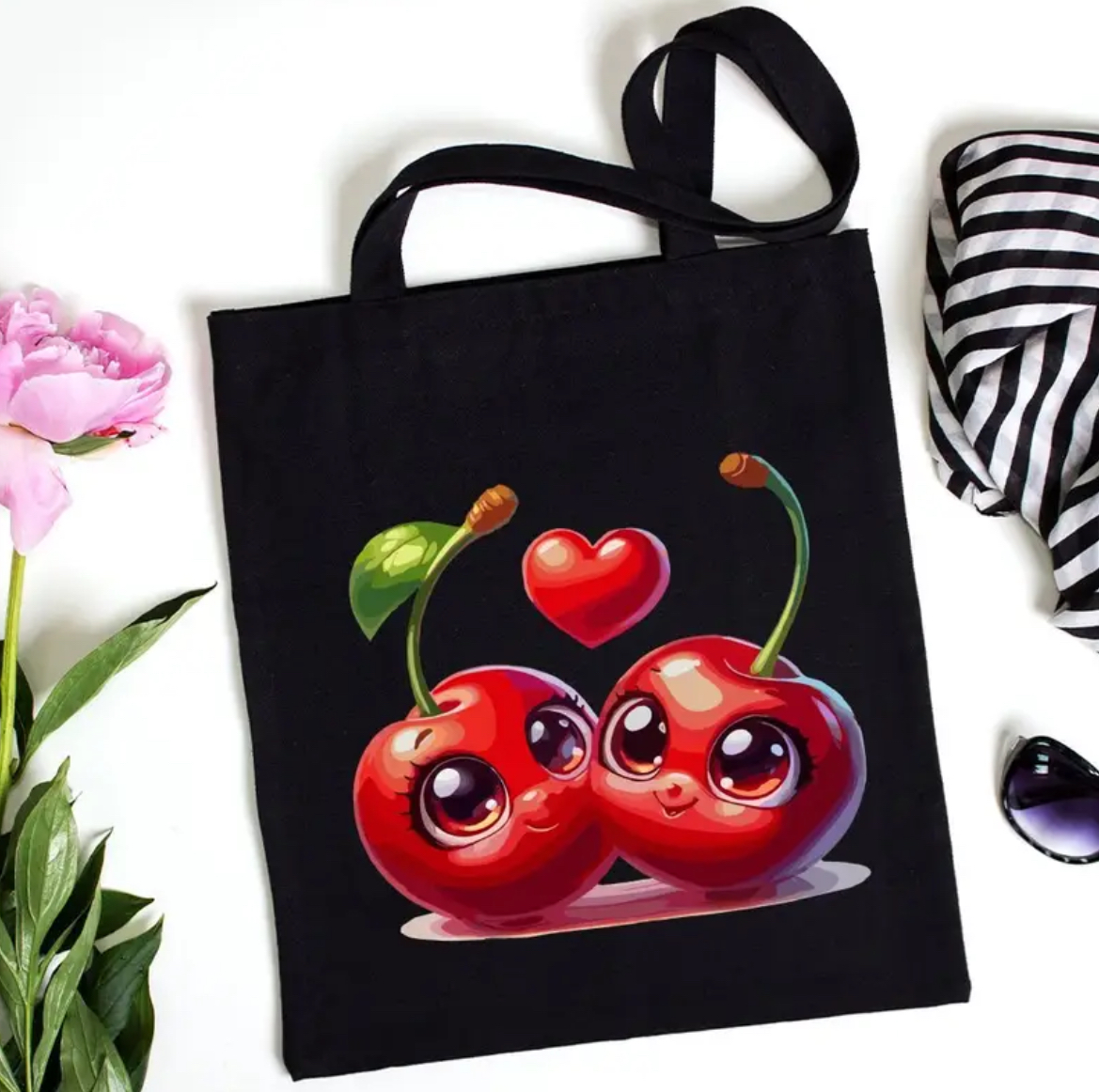 Love Cherry Tote Bag 