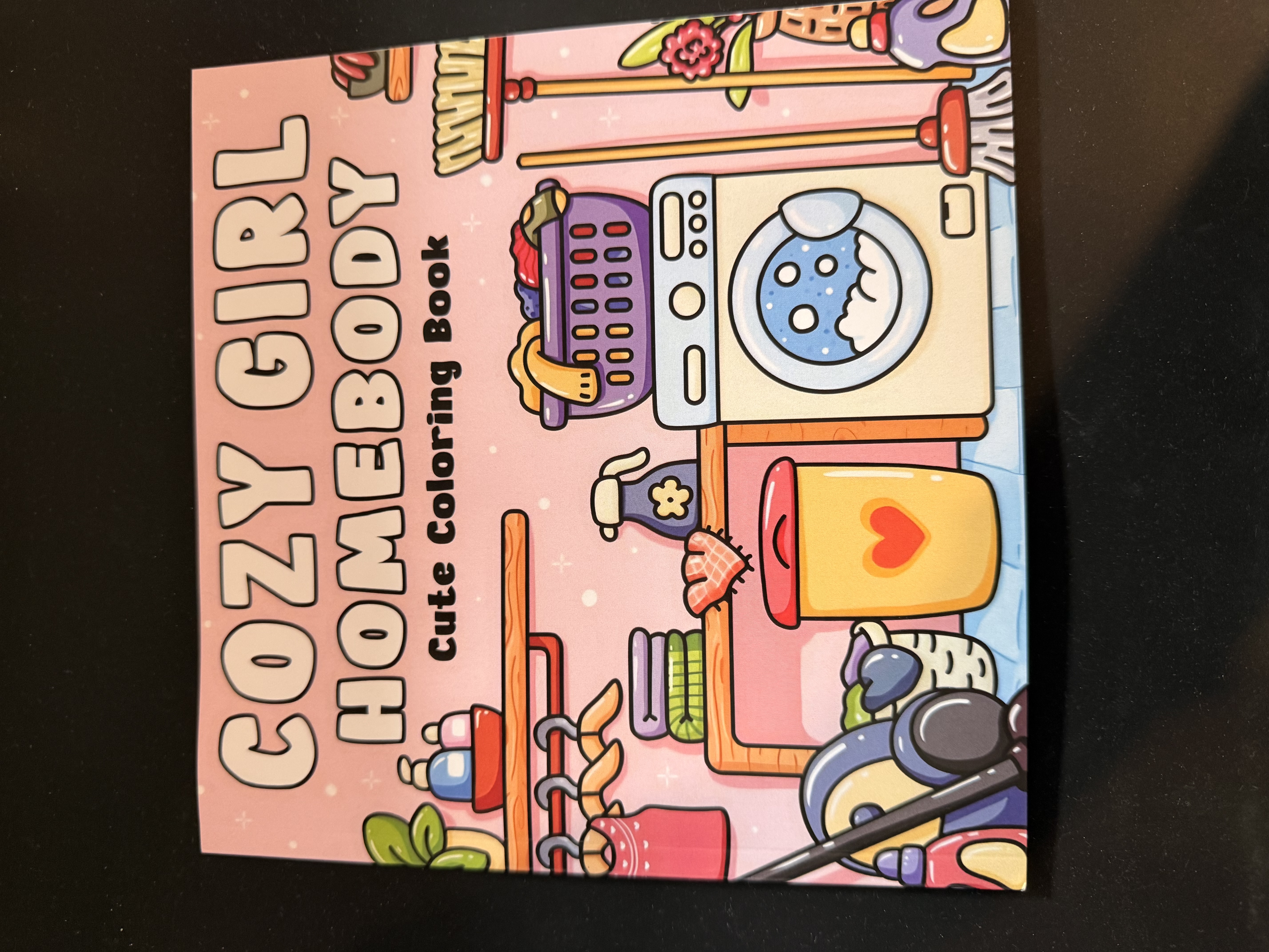 Cozy Girl Homebody Cute Colouring Book