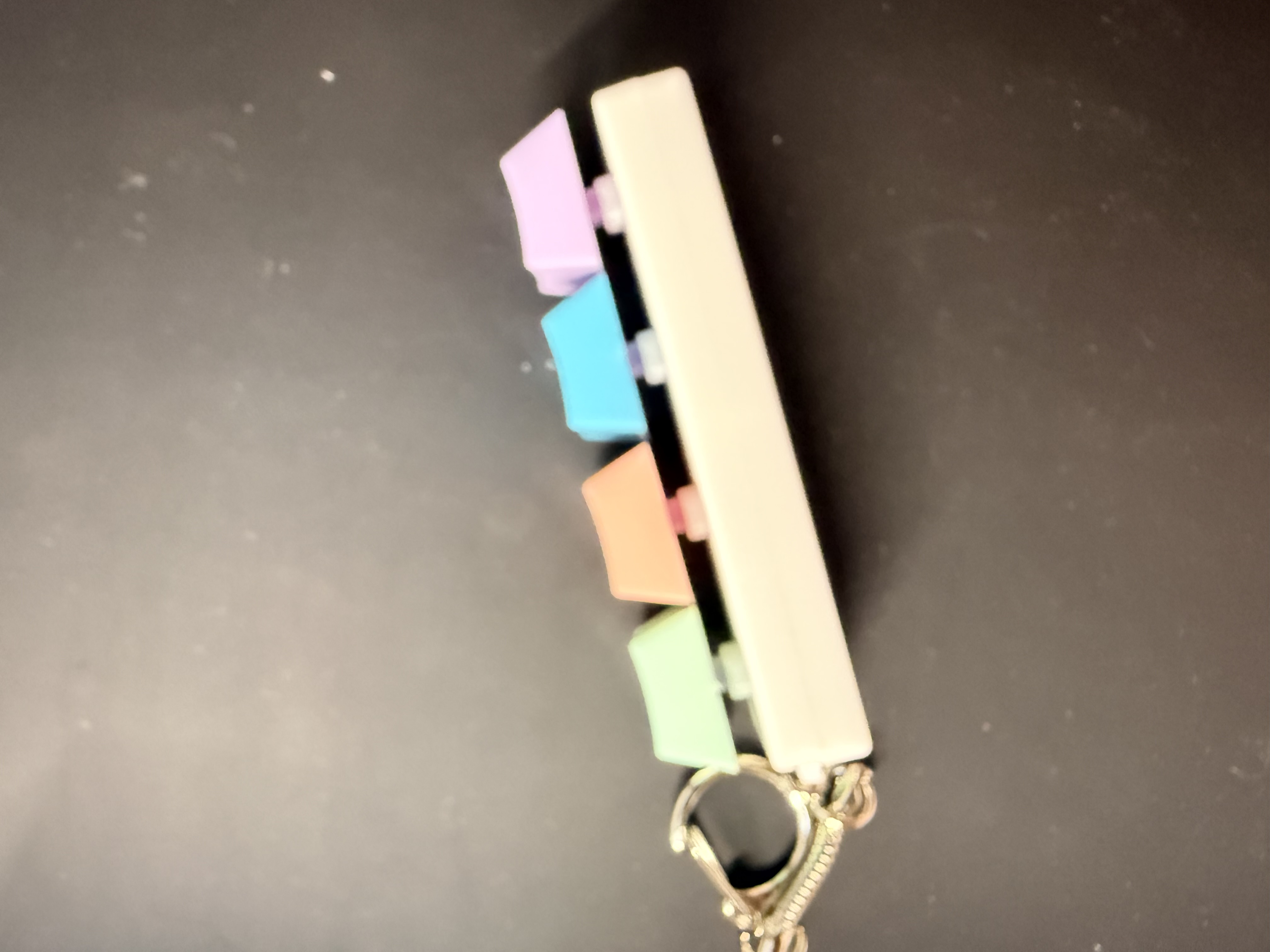 Rainbow Mechanical Keycap Keychain