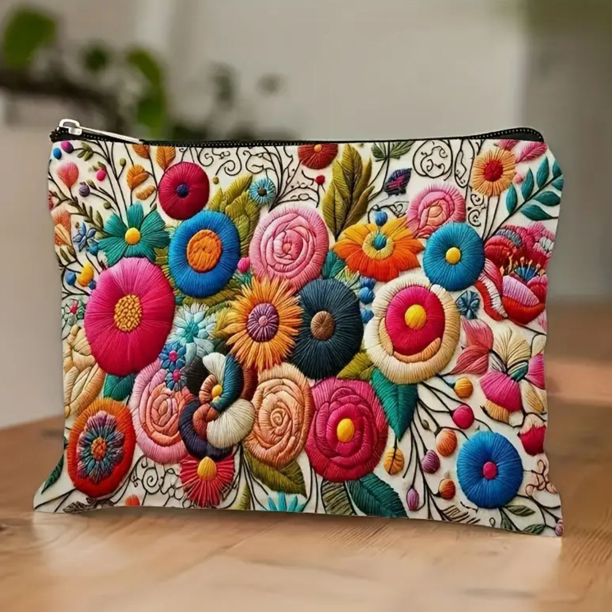 Floral Print Make Up Bag