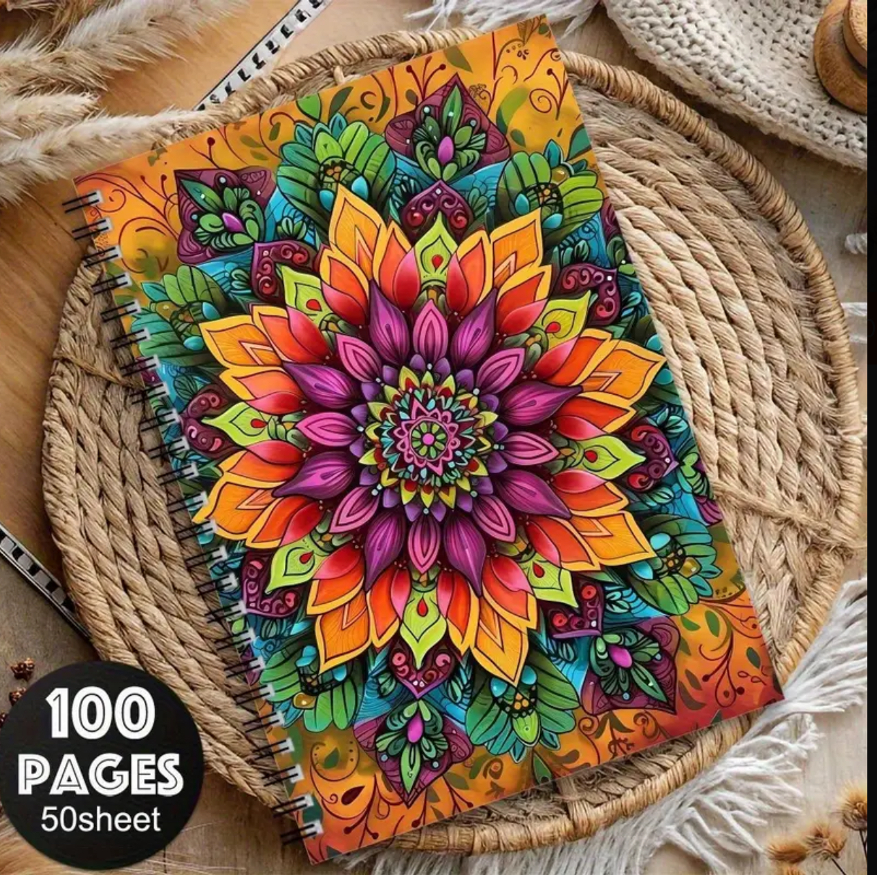 Mandala Spiral Notebook