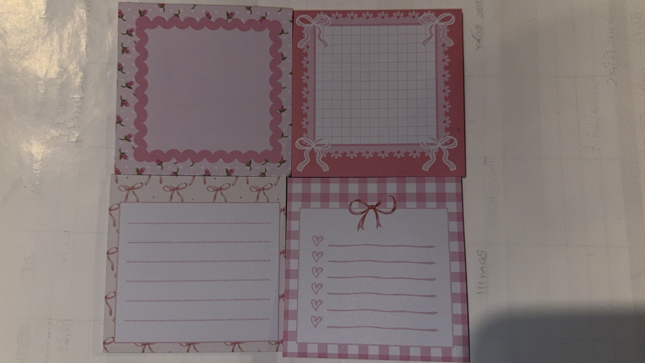 Cute Pink Sticky Notes