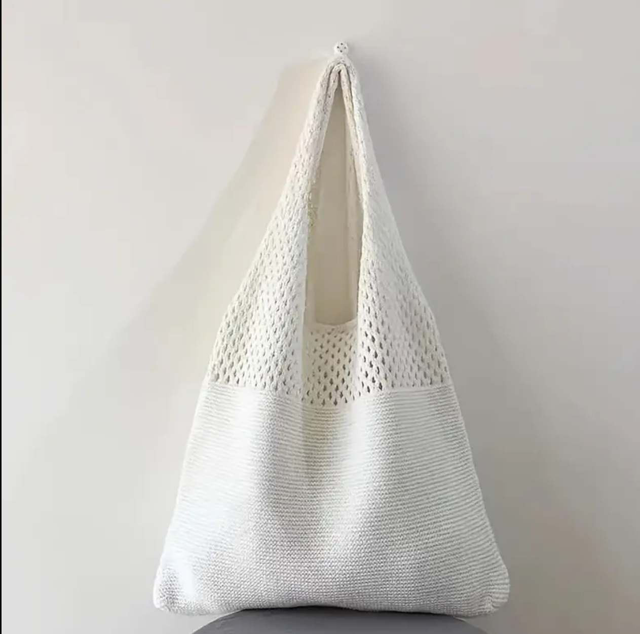 Bohemian Knit Tote Bag