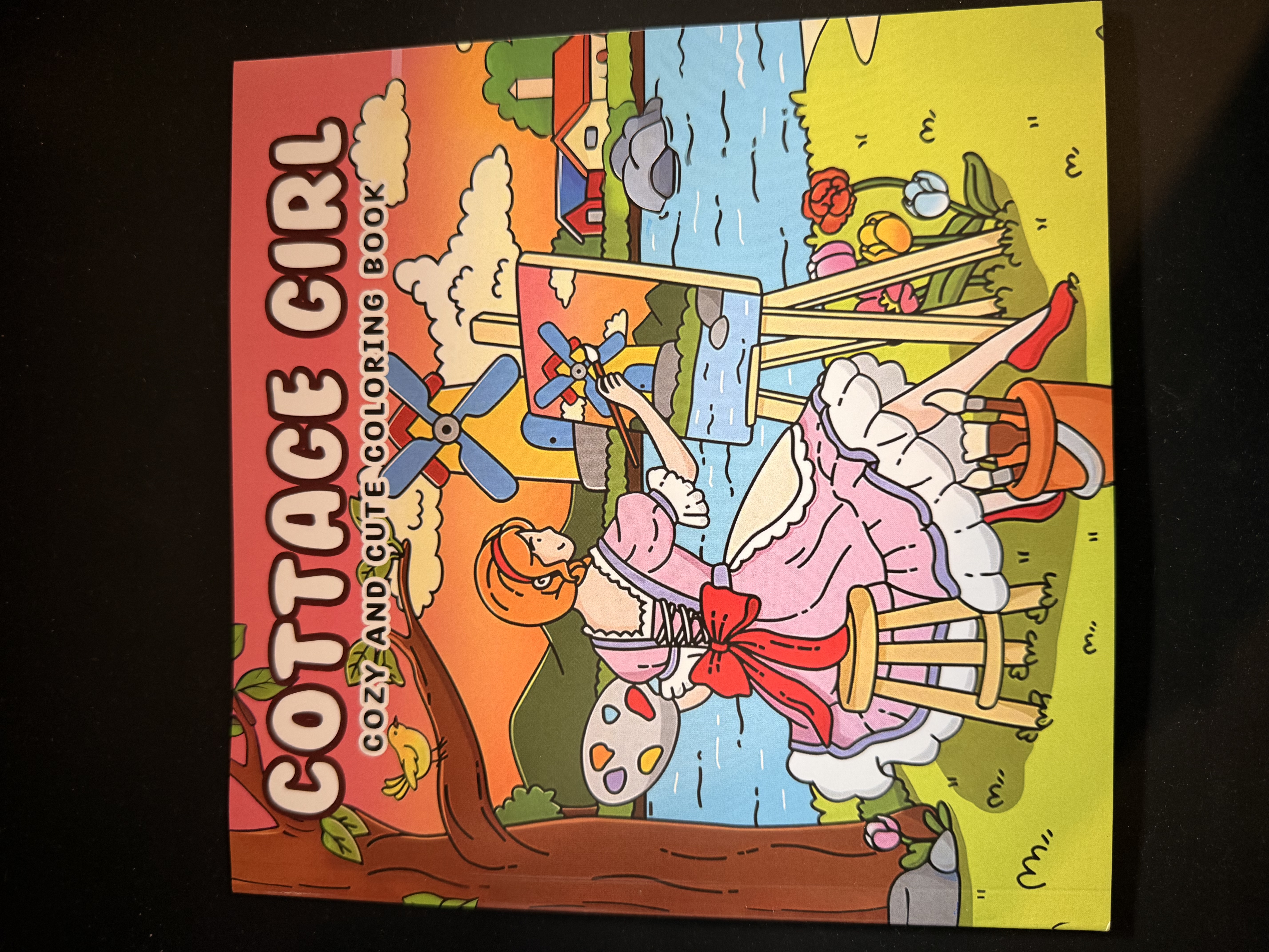Cottage Girl Colouring Book