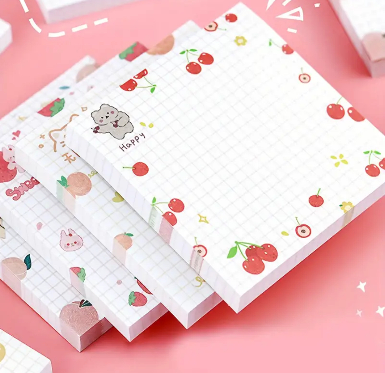 Fruity Sticky Notes (x4)