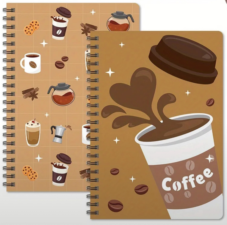 Coffee Lover Spiral Notebook Set
