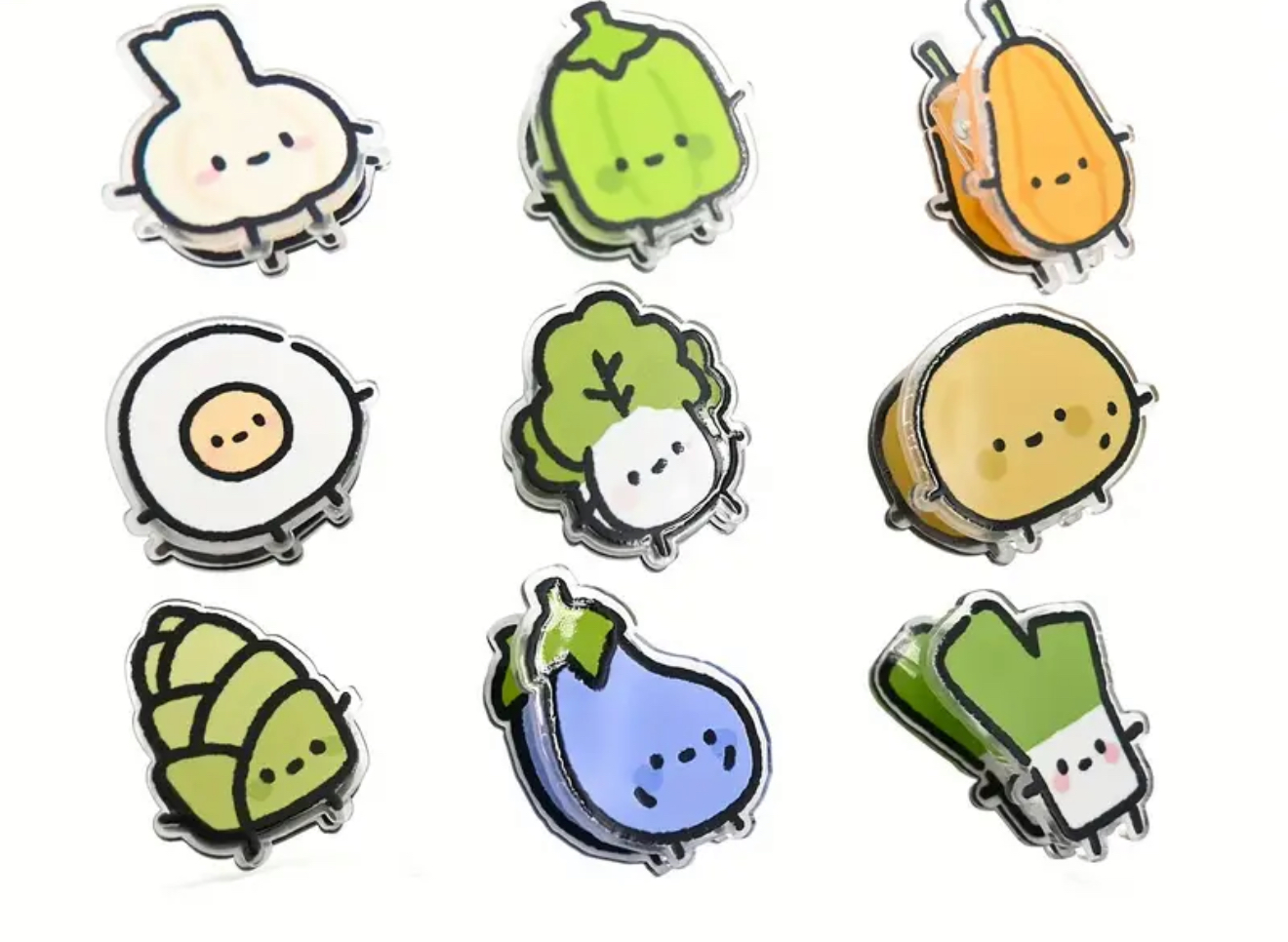 Acrylic Vegetables Clips