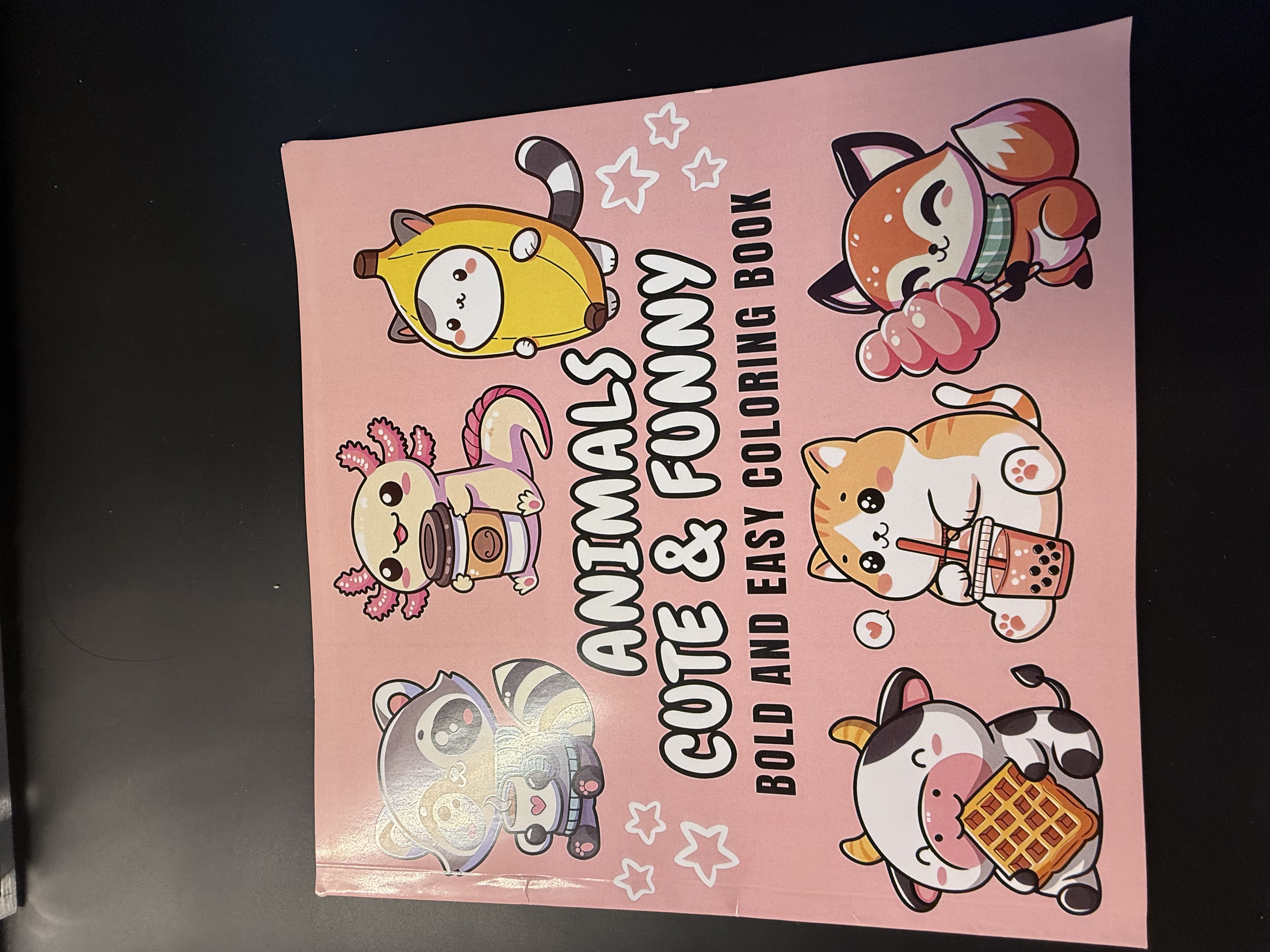 Animals Cute & Funny Bold and Easy Colouring Book