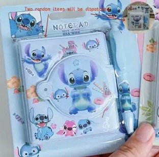 Stitch Themed Notebook and Pen Set