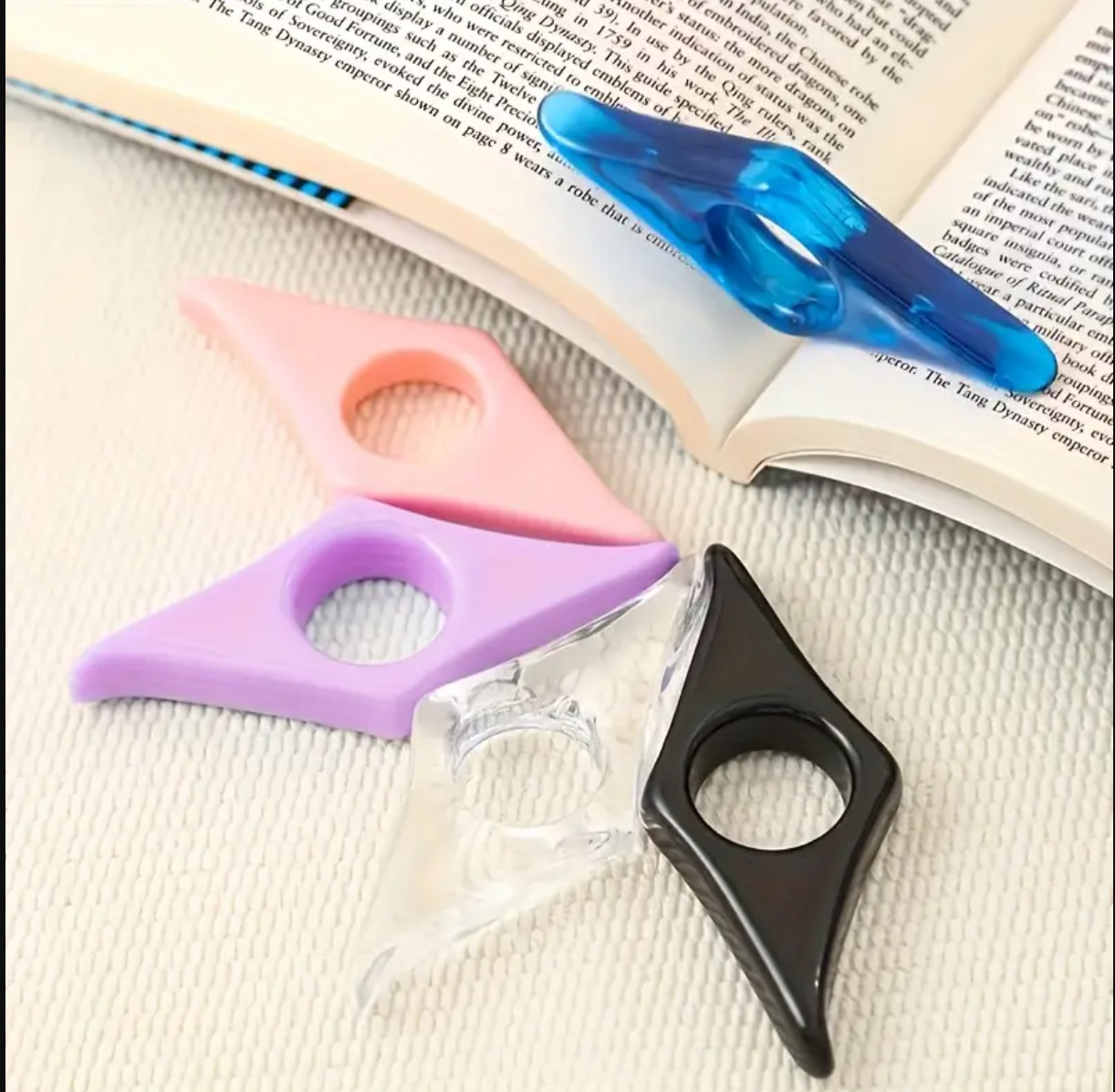 Thumb page holders