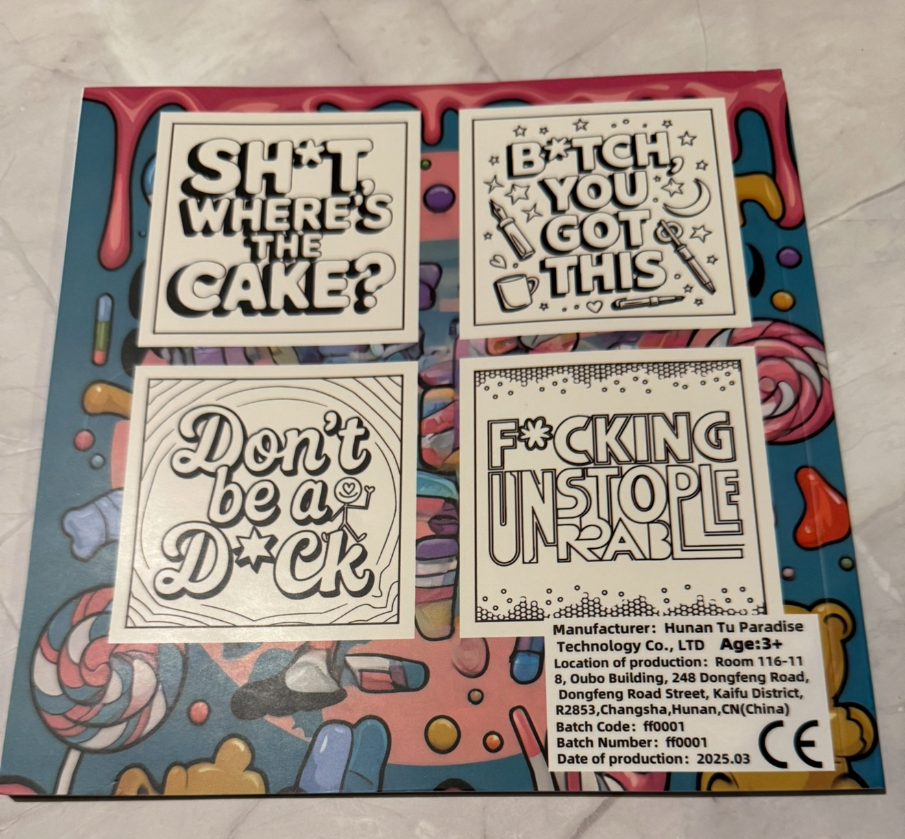 Swearing is Caring: Bold and Easy Coloring Pages